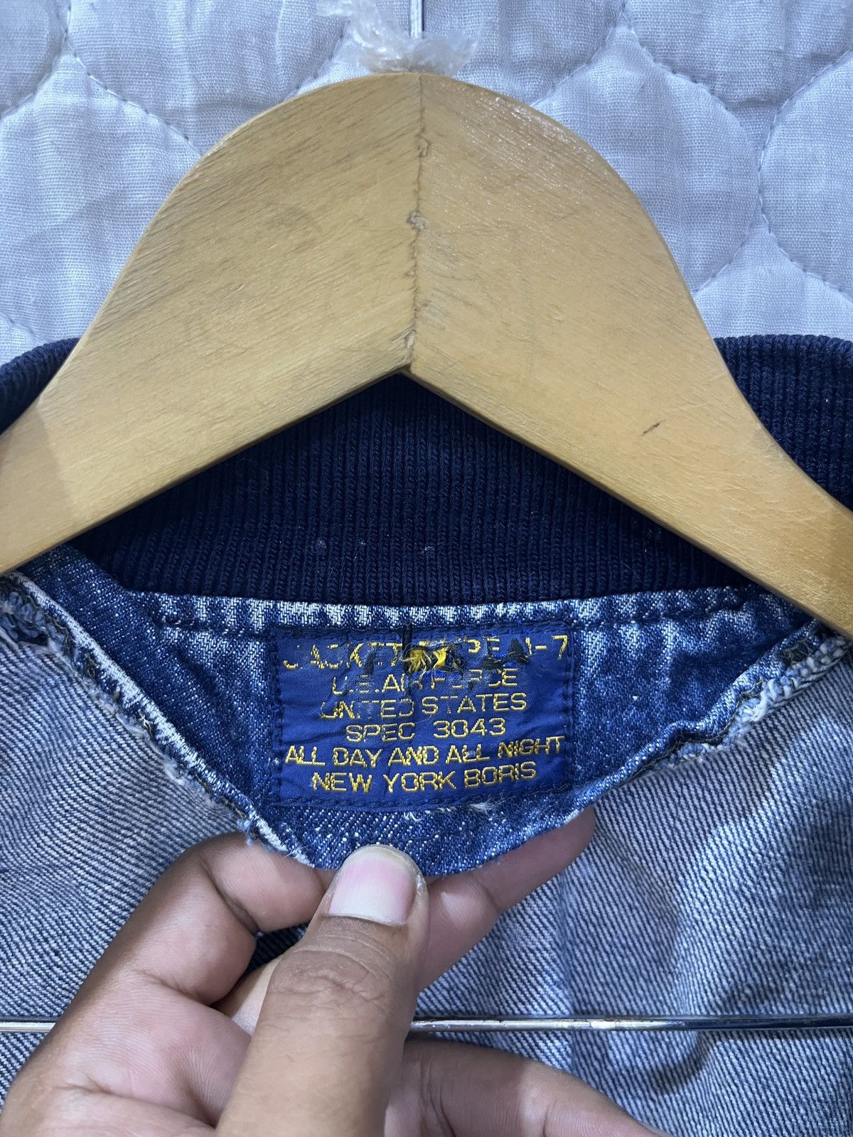 Other 🔥🔥🔥STEALS US AIR FORCES DENIM BOMBER JACKET Size US M / EU 48-50 / 2 - 8 Thumbnail
