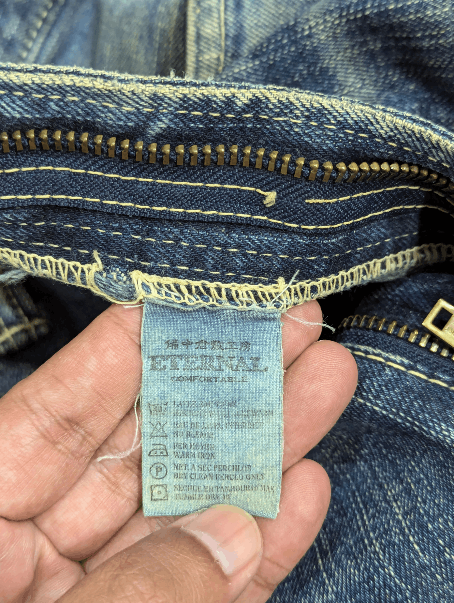 Eternal 🔥FREE SHIPPING🔥 ETERNAL 🇯🇵 SELVEDGE JEANS DENIM PAINTER Size US 34 / EU 50 - 14 Thumbnail