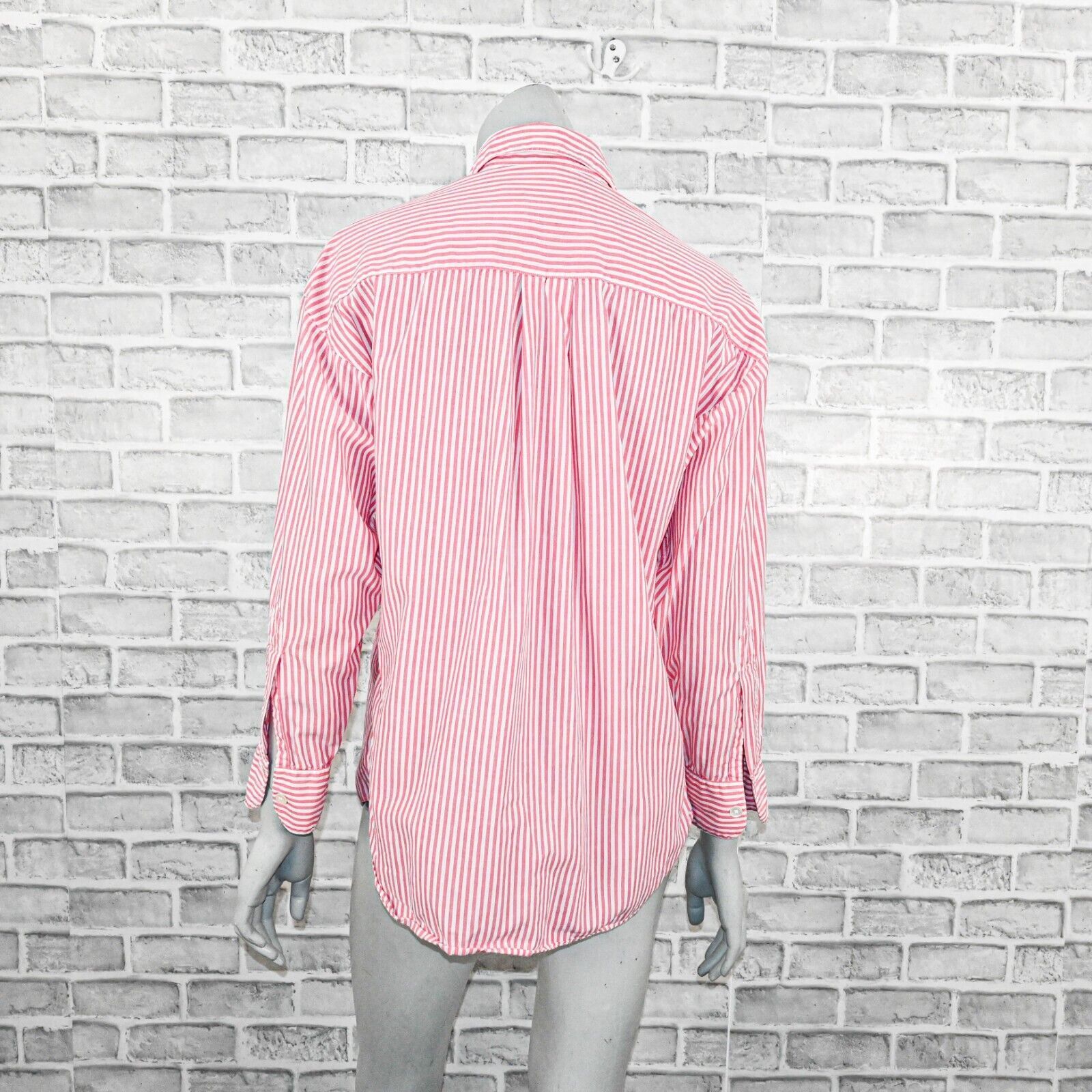 Willis & Geiger Vtg Willis & Geiger Women's Button up Shirt in Pink Striped Size M / US 6-8 / IT 42-44 - 4 Thumbnail