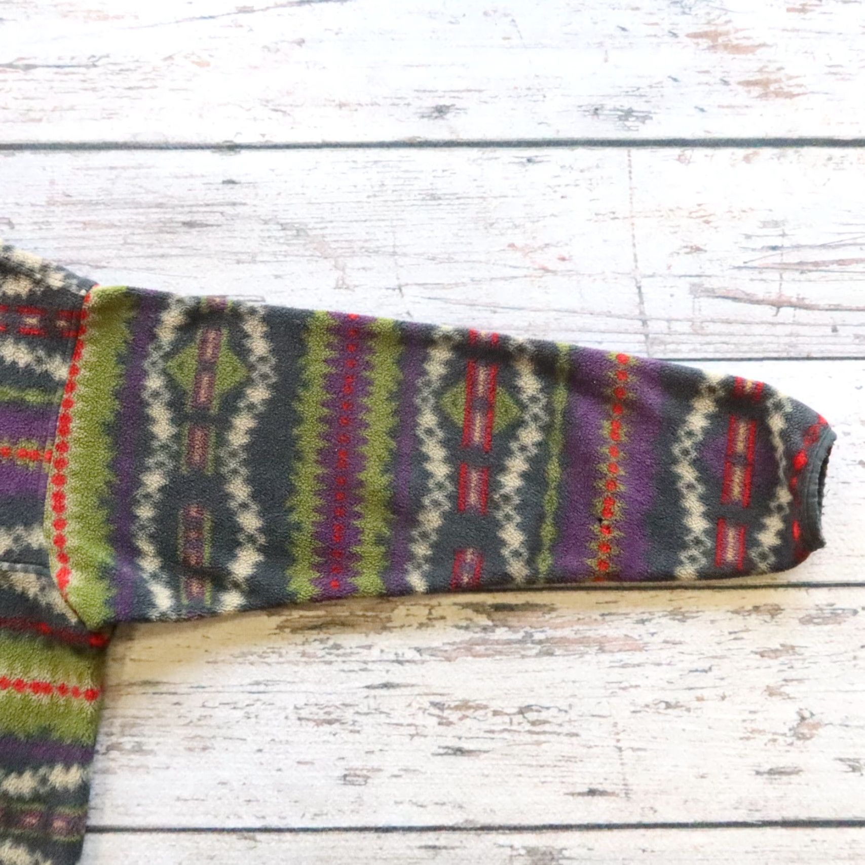 Patagonia VINTAGE Patagonia Aztec Print Snap-T Fleece Pullover Jacket Men M Green USA 90s Size US M / EU 48-50 / 2 - 5 Thumbnail
