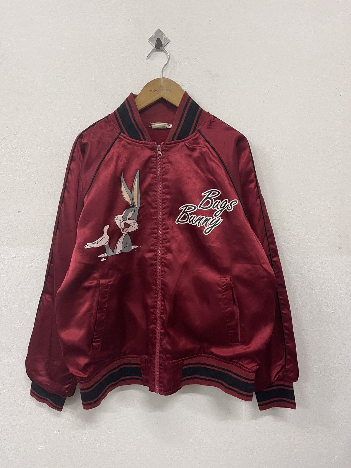 Cartoon Network Bugs Bunny Satin Red Bomber jacket Size US M / EU 48-50 / 2 - 1 Thumbnail
