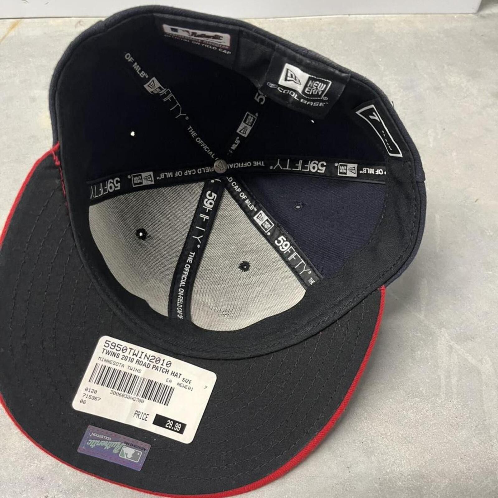 MLB 2000s New Era Minnesota Twins 2010 Inaugural Season Size 7 Size ONE SIZE - 4 Thumbnail