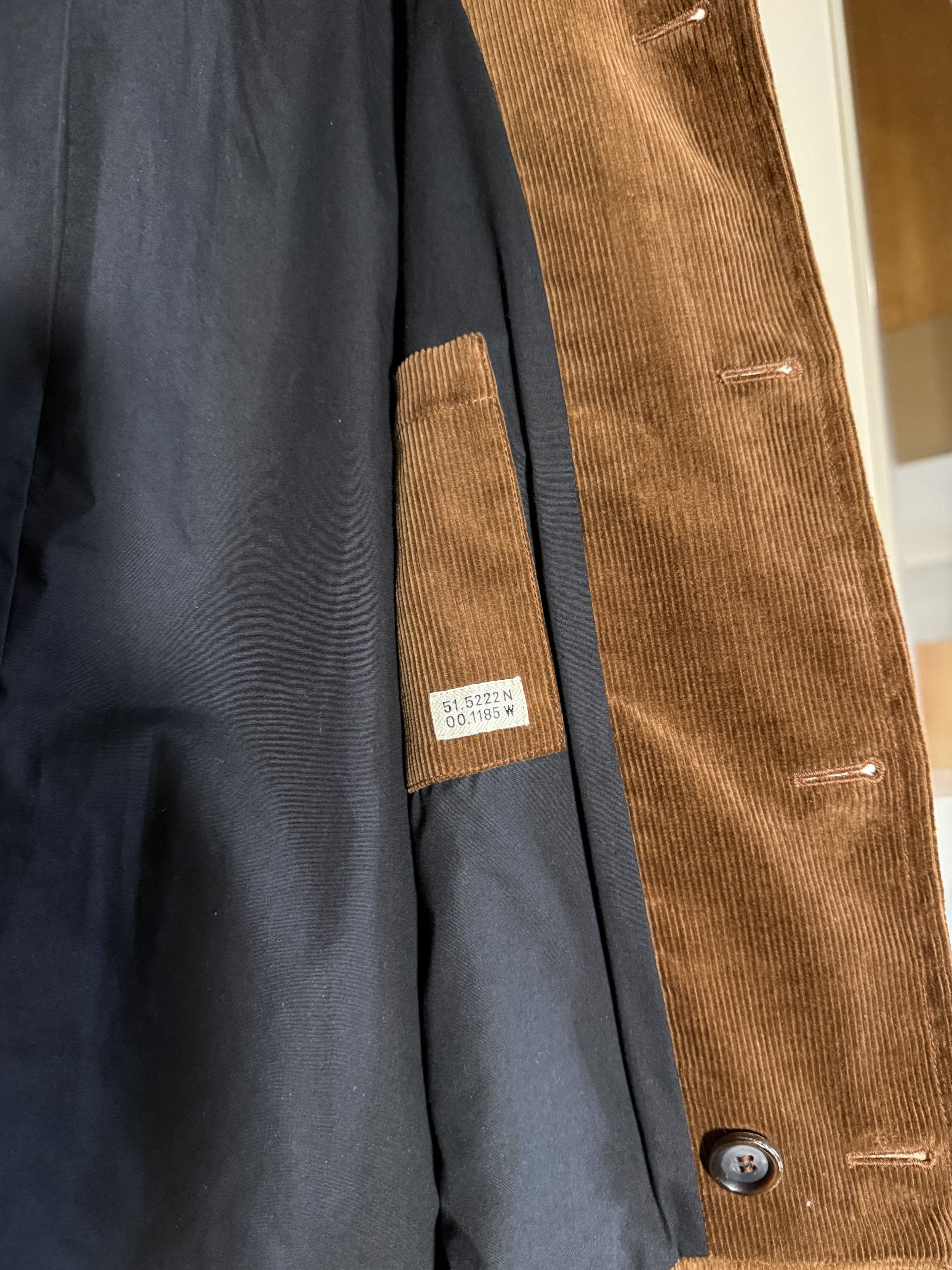 Oliver Spencer Oliver Spencer Corduroy Chestnut Button Jacket, Men's 42 Size US M / EU 48-50 / 2 - 6 Thumbnail
