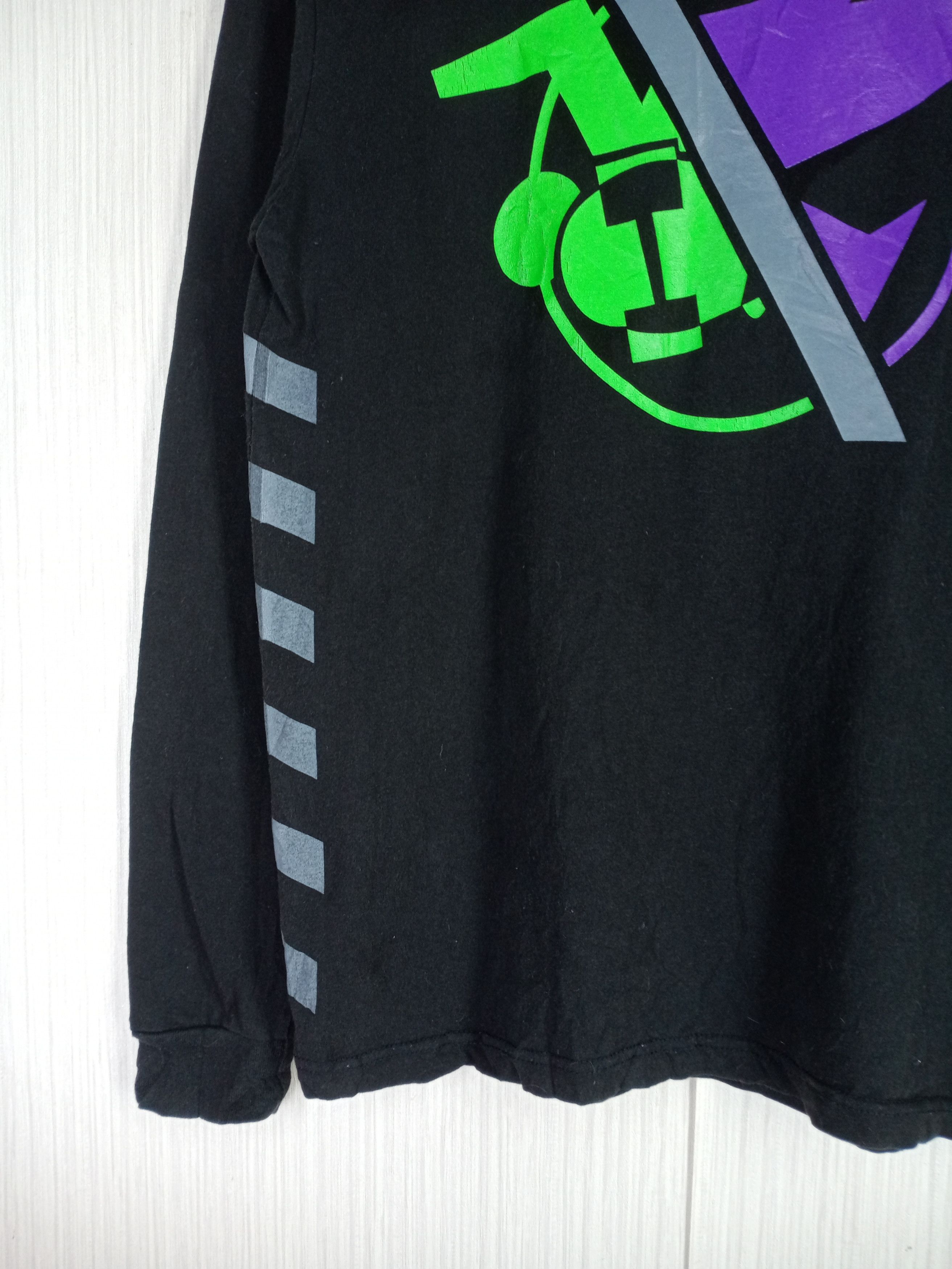 Stussy × Vintage Rare Vintage Stussy Split Logo Long Sleeve Tshirt Size US M / EU 48-50 / 2 - 4 Thumbnail