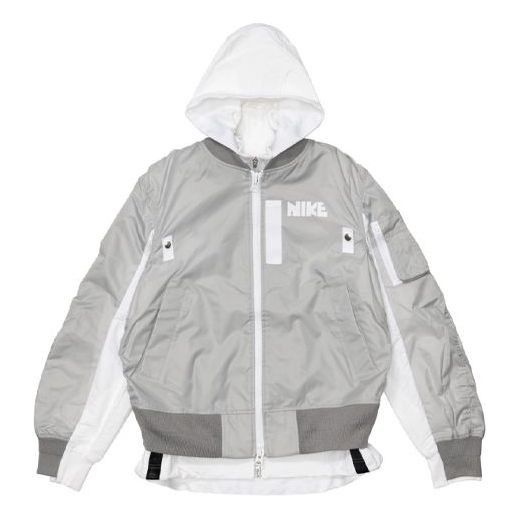 Sacai Nike X Sacai Double Layer Sports Hooded Bomber Jacket Size US XS / EU 42 / 0 - 1 Thumbnail
