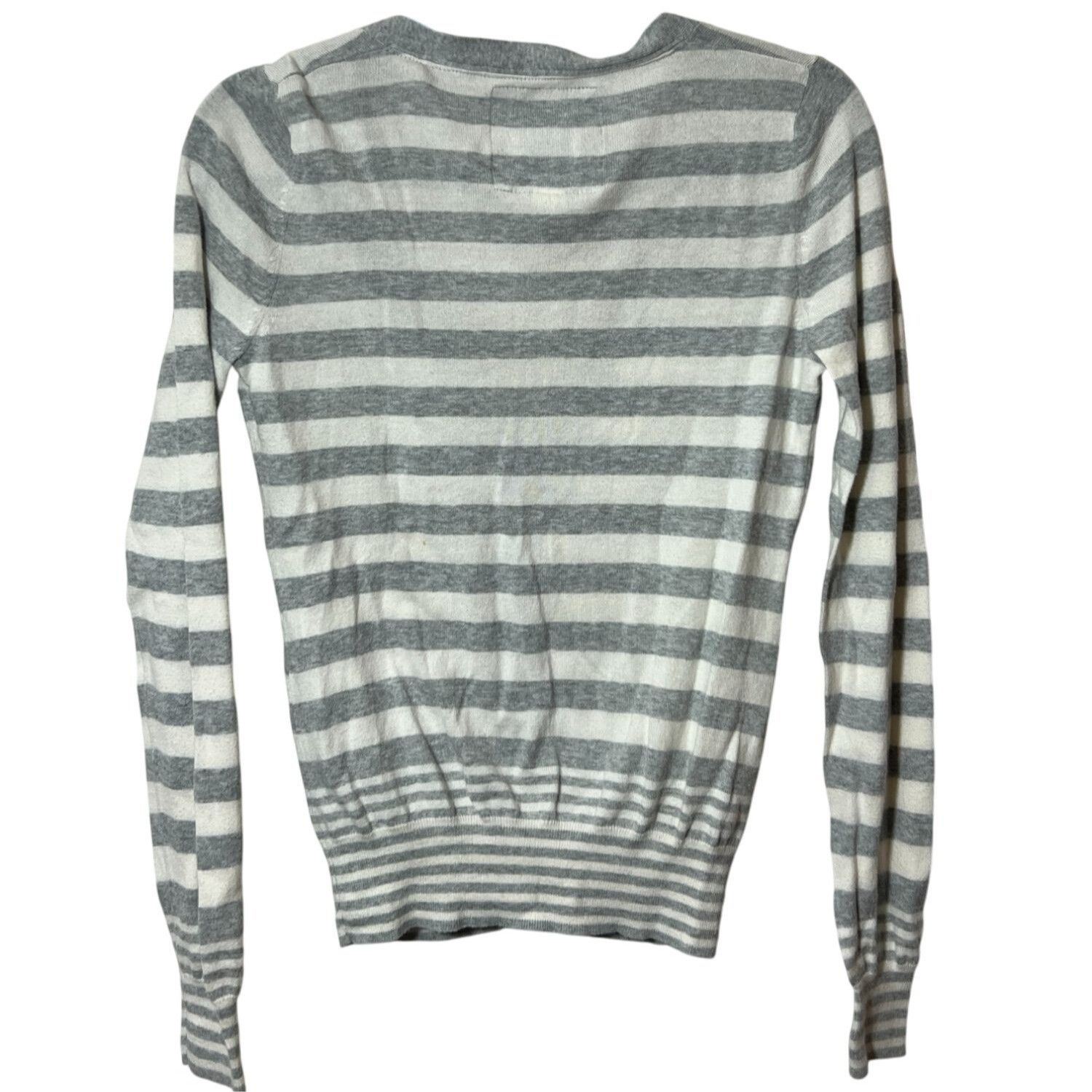 Other Y2K Aerie Grey/White Striped Long Sleeve Size M / US 6-8 / IT 42-44 - 4 Thumbnail
