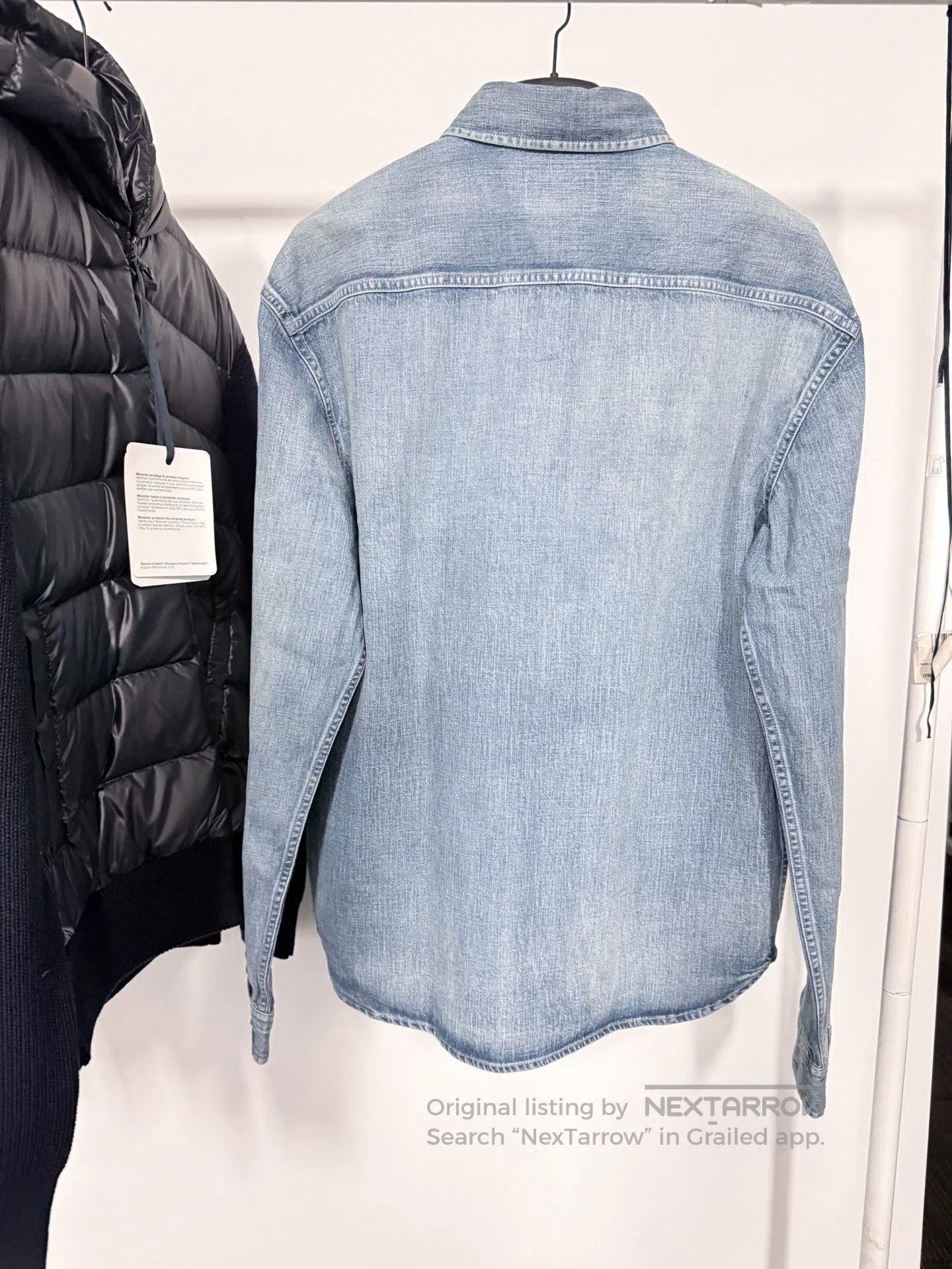 Saint Laurent Paris Saint Laurent SS25 Pointed Collar Denim Shirt. Size US L / EU 52-54 / 3 - 8 Thumbnail