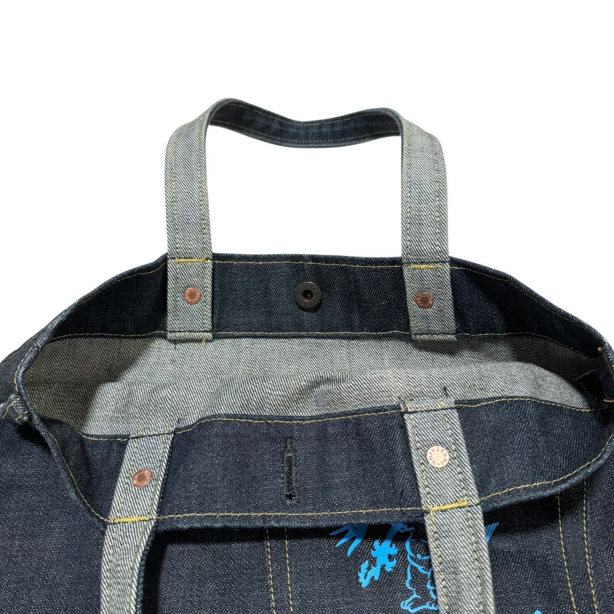 Tedman Tedman Devil Denim Tote Bag Ted Company Dark Wash Rare Grail Size ONE SIZE - 6 Thumbnail