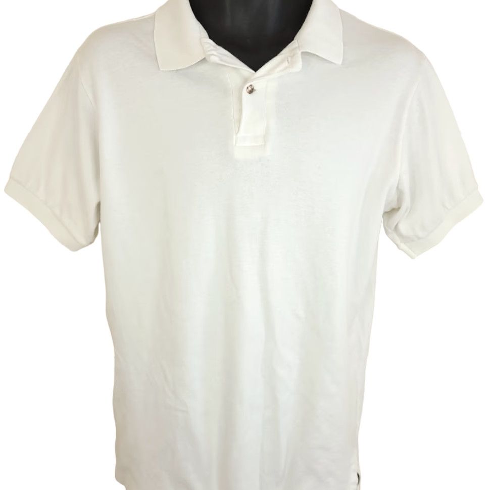 Eddie Bauer VINTAGE Eddie Bauer Polo Shirts Mens Size Large Yellow White 90s Lot Of Four Size US L / EU 52-54 / 3 - 3 Thumbnail