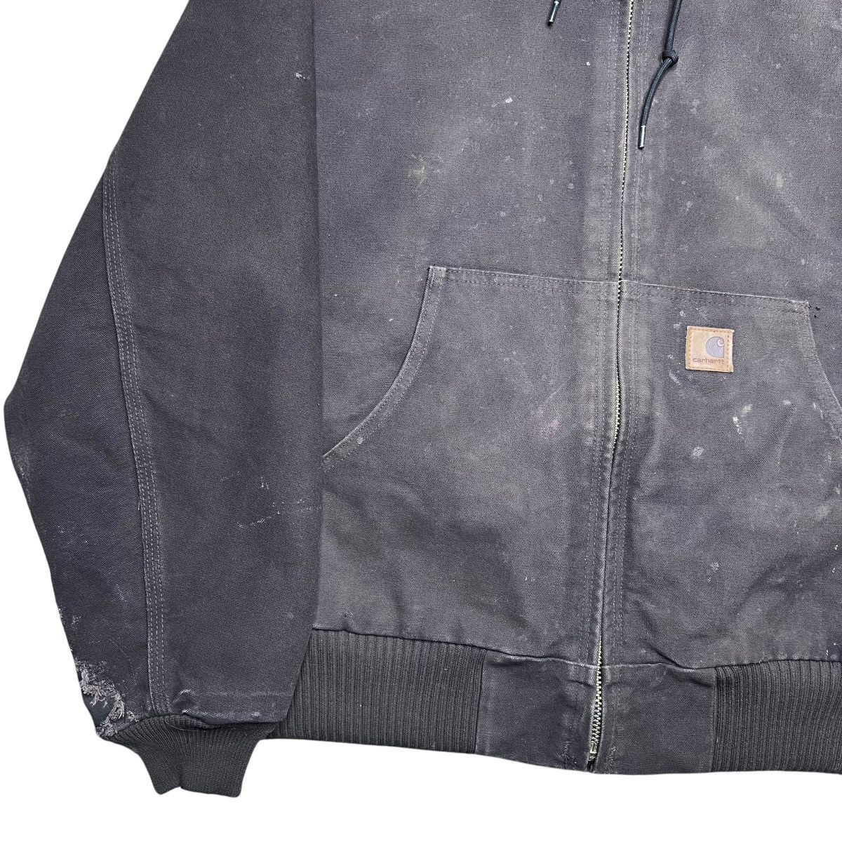 Carhartt Vtg 2000s Carhartt J130 DKB Hooded Dark Brown Canvas Jacket Size US L / EU 52-54 / 3 - 17 Thumbnail