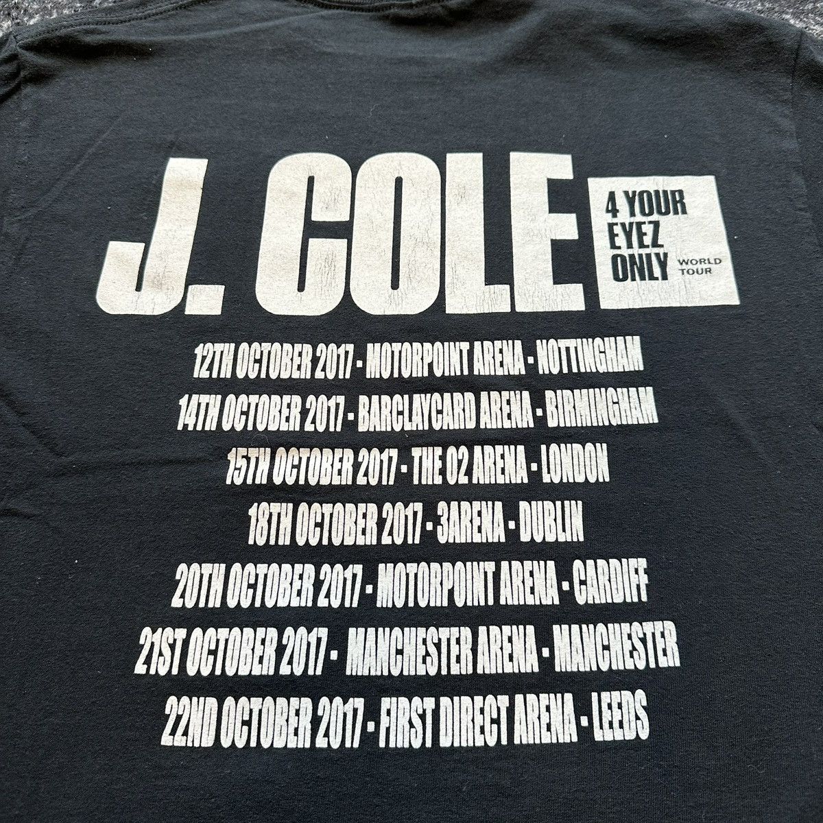 J. Cole J Cole Tour 4 Your Eyez Only Graphic T-Shirt Medium Size US M / EU 48-50 / 2 - 4 Thumbnail