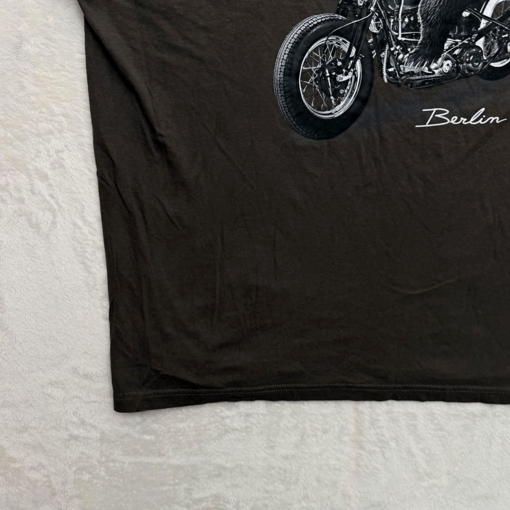 Vintage SAFON Shirt Mens 2XL Brown Berlin Bear Motorcycle Graphic T-Shirt Tee Streetwear Size US XXL / EU 58 / 5 - 7 Thumbnail