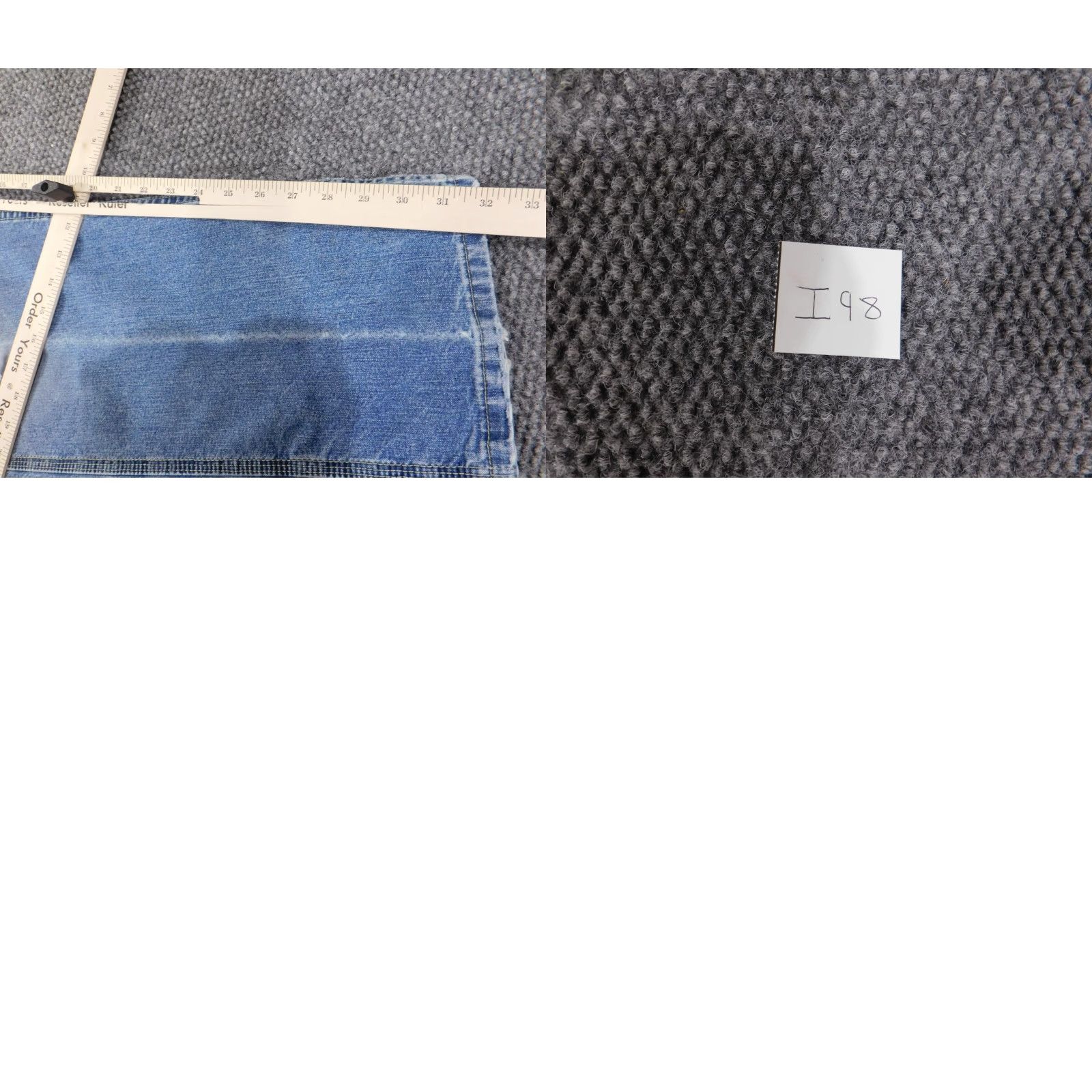 Lee Lee Jeans Men Jeans Regular 33x32 Light Wash Distressed Cotton Denim USA Zipper Pockets Size US 33 - 9 Thumbnail