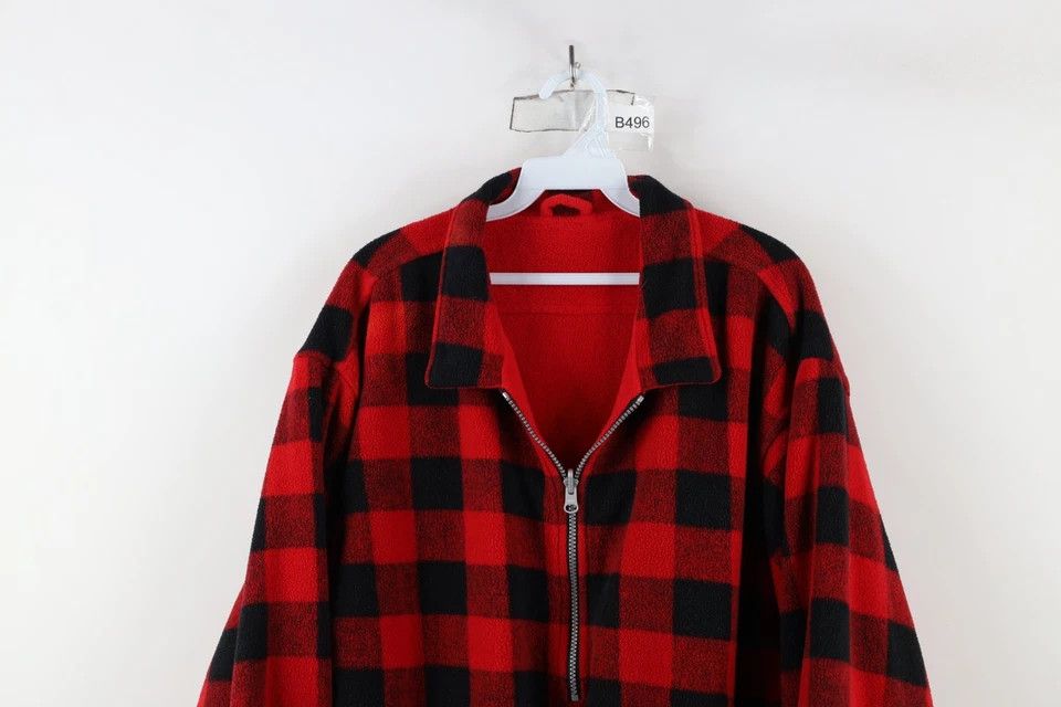Marlboro × Vintage Vintage 90s Marlboro Spell Out Reversible Fleece Sweater Red Size US XL / EU 56 / 4 - 13 Thumbnail