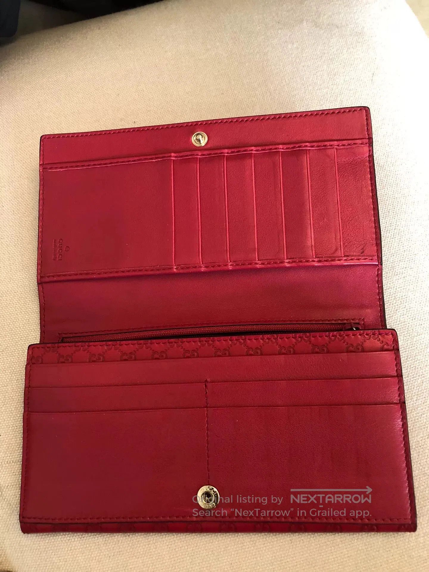 Gucci Gucci Double G Gold Buckle Leather Long Wallet. Size ONE SIZE - 5 Thumbnail