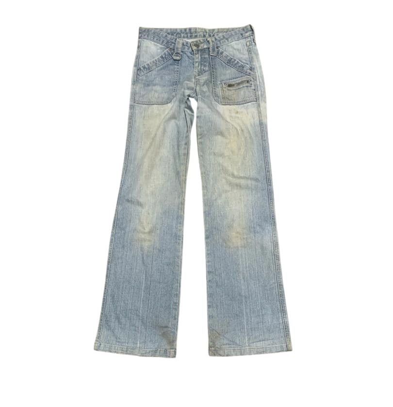 Vintage Japanese Uniqlo Wide Leg Jeans