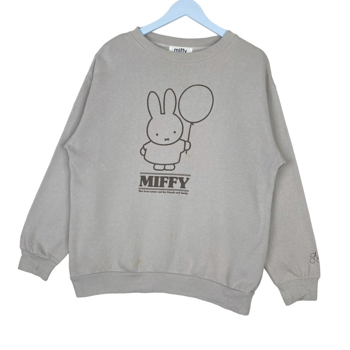 Designer × Vintage Miffy Big Logo Sweatshirt Crewneck Pullover Jumper Size US L / EU 52-54 / 3 - 3 Thumbnail