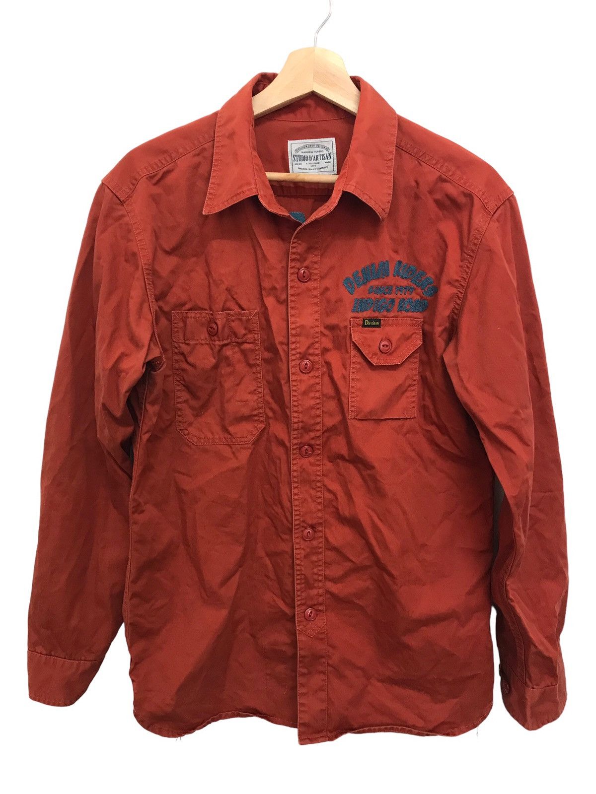 Kapital Studio D'Artisan Union Made Denim Indigo Embroidered Jacket Size US XL / EU 56 / 4 - 1 Thumbnail