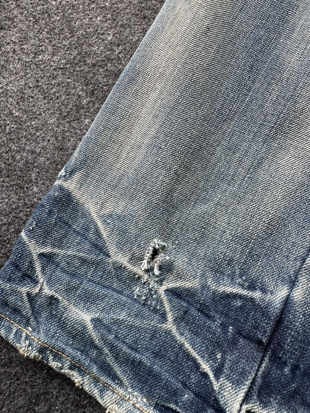 PPFM Vintage Bartack Bondage Distressed Denim W30 D215 Size US 30 / EU 46 - 7 Thumbnail