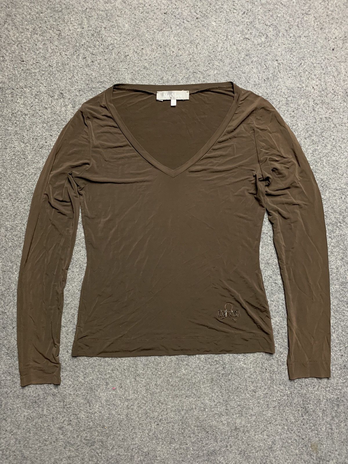 image of Max Mara Tee in Brown, Women's (Size XS)