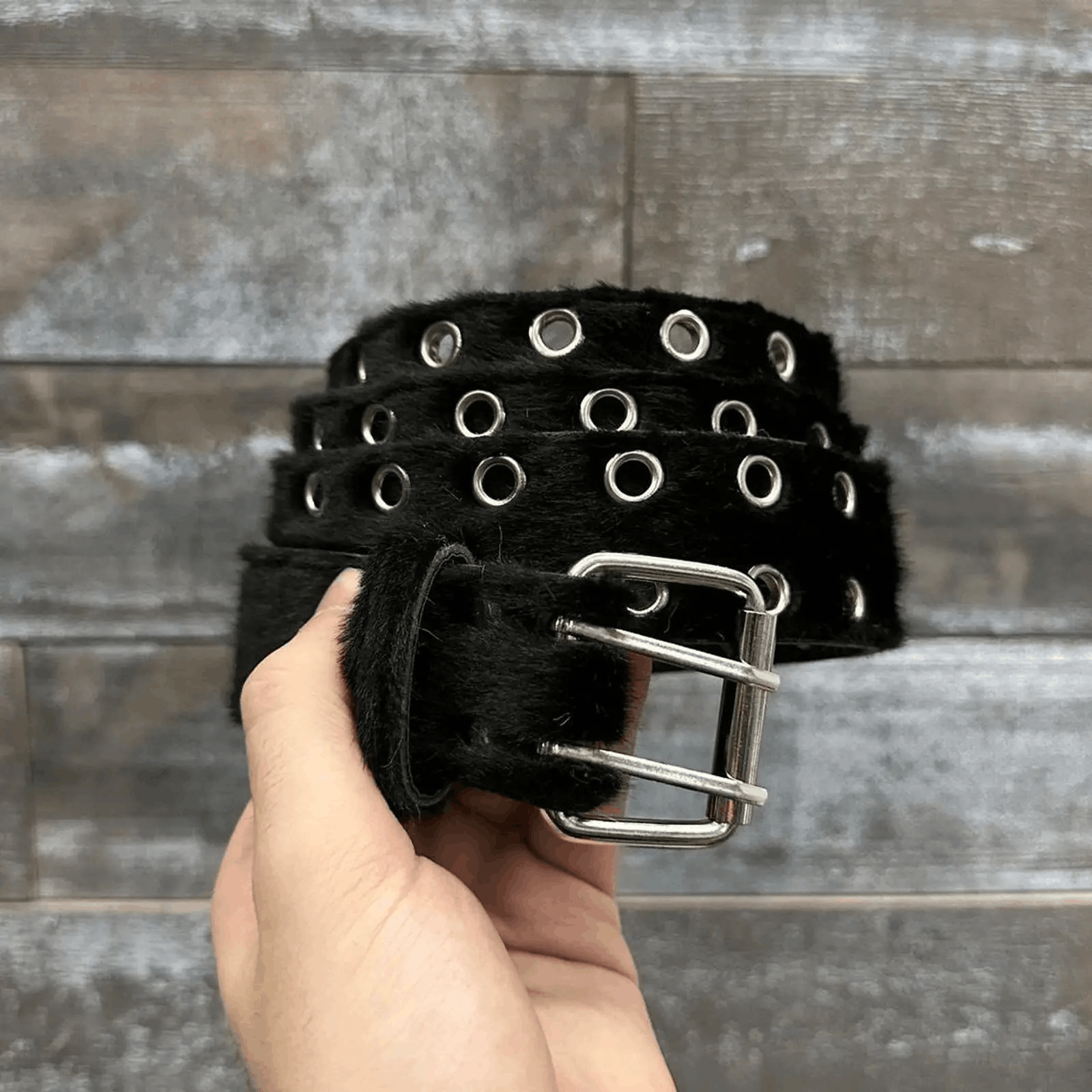 Other Black fur belt vintage 2000s Size ONE SIZE - 5 Thumbnail
