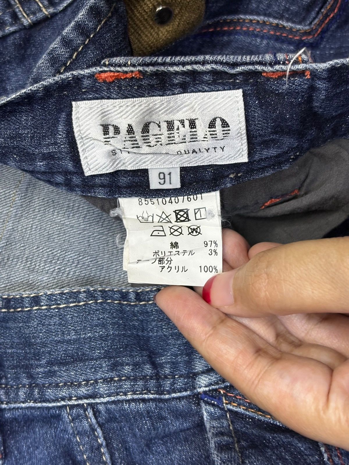 Japanese Brand Vintage Japanese Brand Blue Wash Embroidered Loose Jeans Size US 35 - 10 Thumbnail