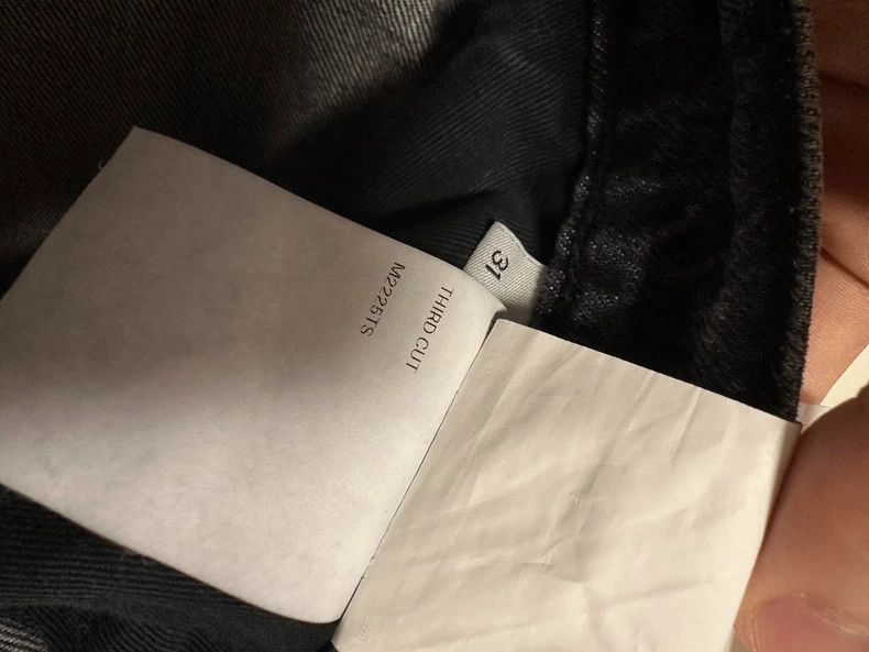 Our Legacy our legacy size 31 22ss Third Cut Butterfly Stitched Jeans Size US 31 - 9 Thumbnail