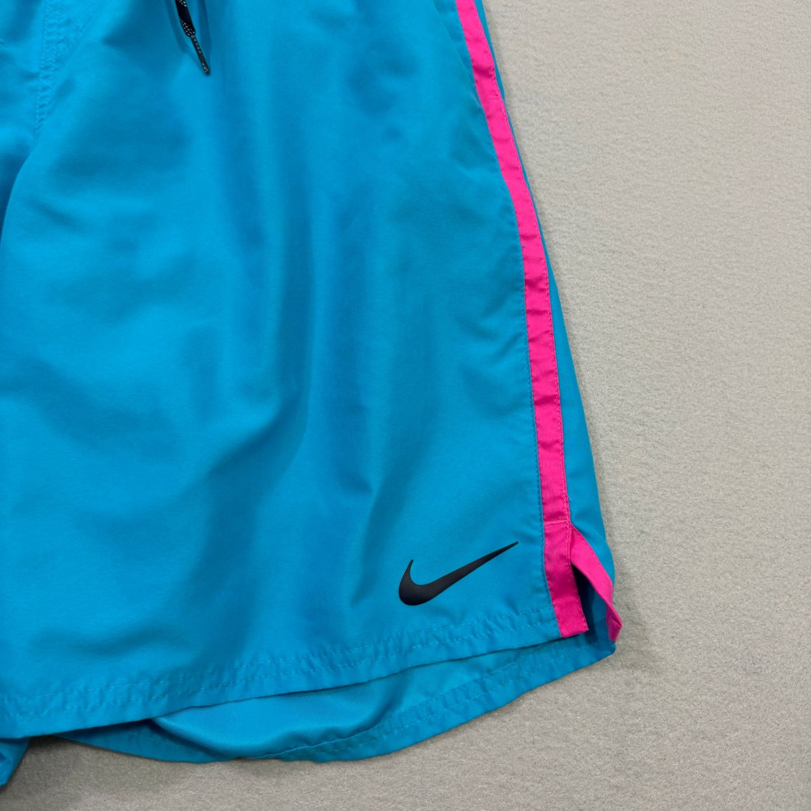 Nike Nike Swim Trunks Shorts Extra Large Blue Pink Mesh Lining Size US 35 - 3 Thumbnail