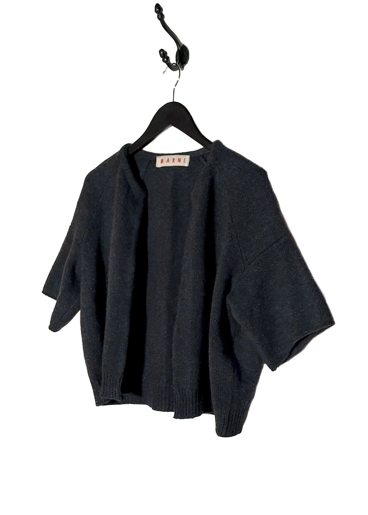 Marni Marni Charcoal Navy Melange Open Bolero Knit Sweater Size M / US 6-8 / IT 42-44 - 2 Thumbnail