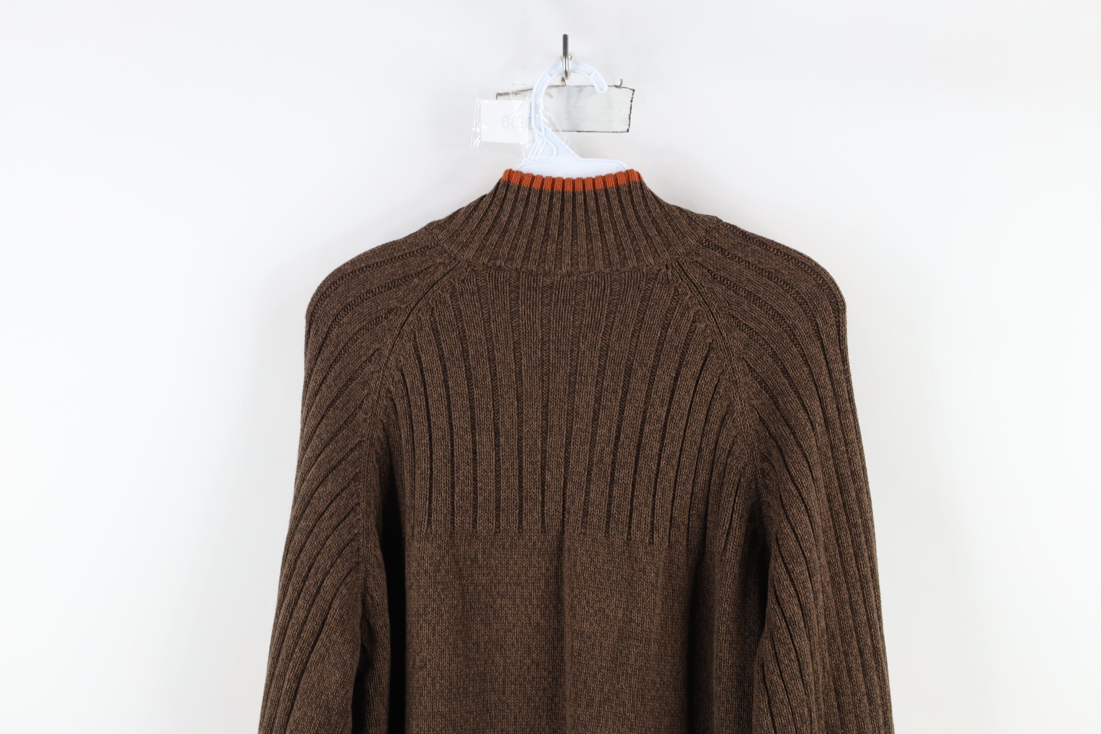 Columbia × Vintage Vintage 90s Y2K Columbia Ribbed Half Zip Pullover Sweater Size US L / EU 52-54 / 3 - 11 Thumbnail