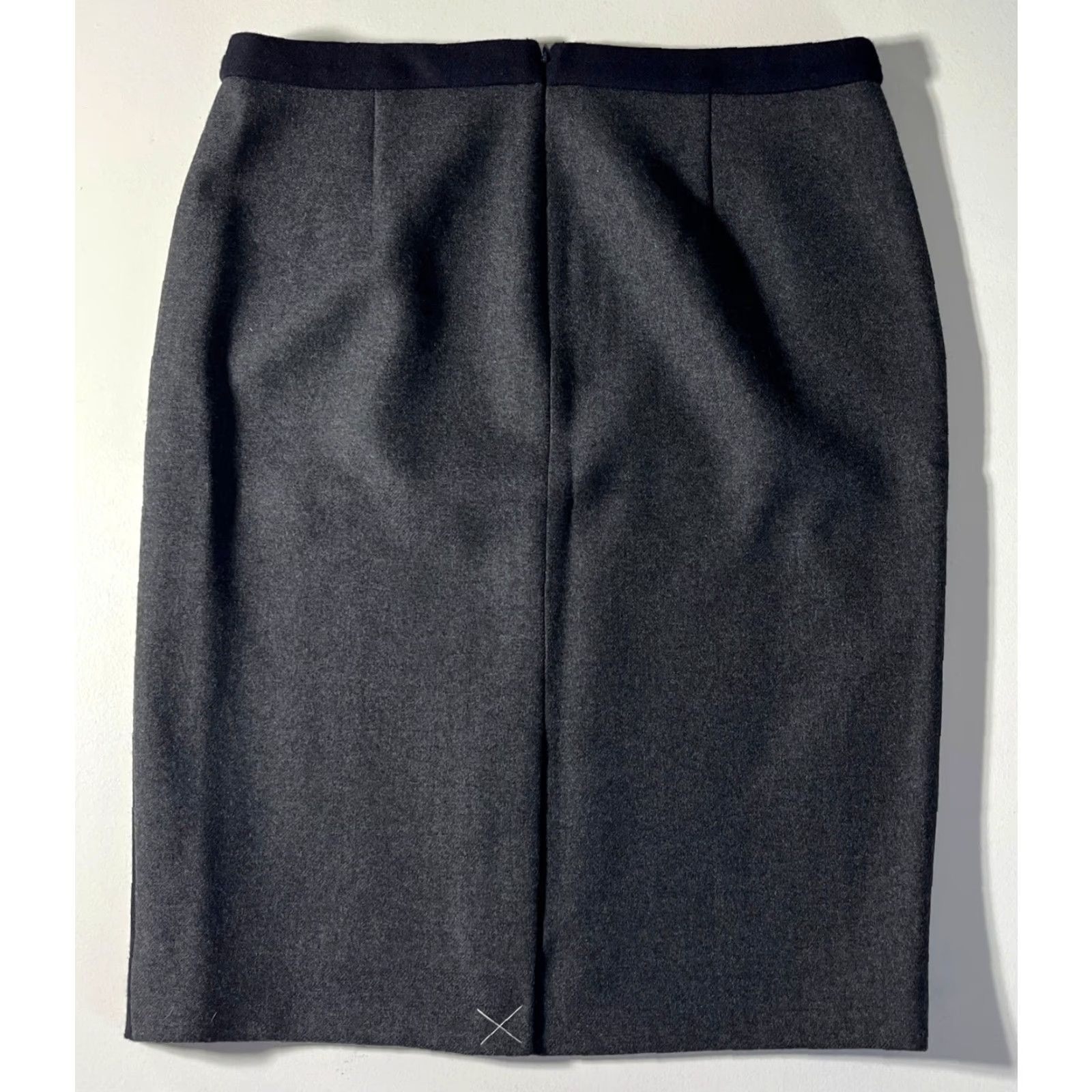 J.Crew J.CREW No. 2 Pencil Wool Skirt Lined Gray 8 Womens Skirt Knee Length Pencil 100% Wool NWT 2013 Fall City Business Casual Side Panels Dry Clean Only Size 30" / US 8 / IT 44 - 6 Thumbnail