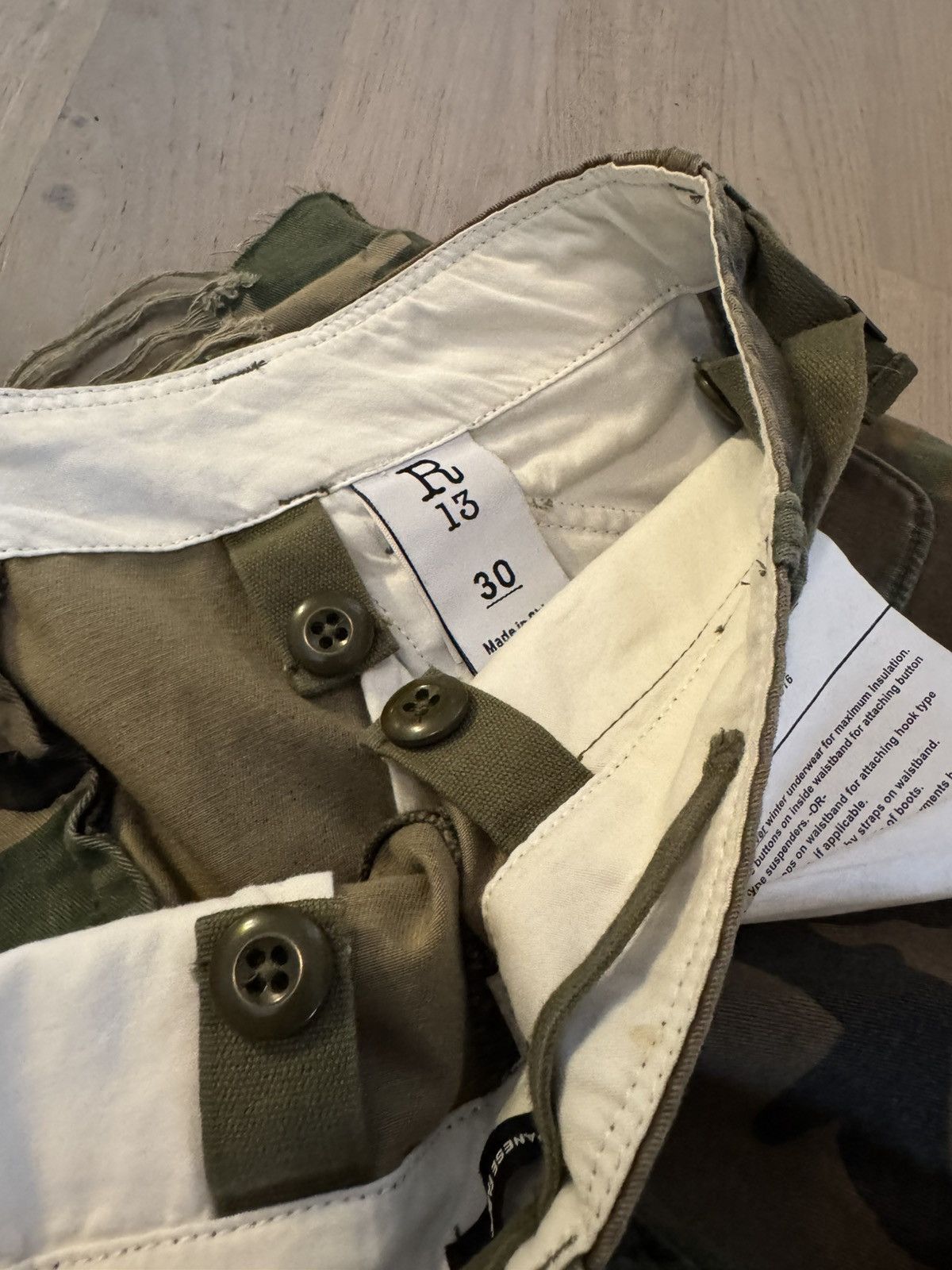 R13 R13 Shorts STUDY DESCRIPTION AND all photis for tape measure Size US 30 / EU 46 - 15 Thumbnail