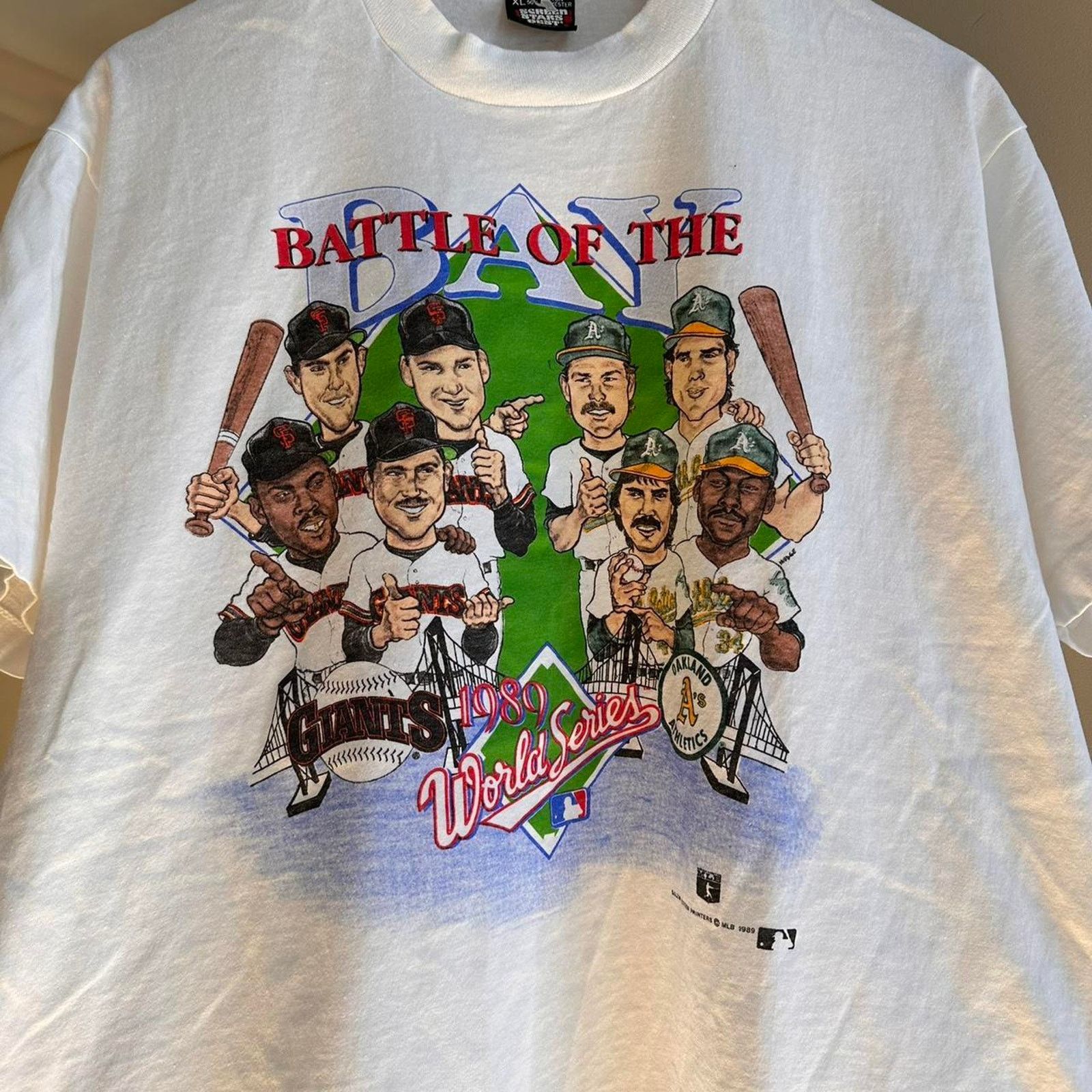 MLB × Vintage Vintage 1989 World Series Shirt Size US XL / EU 56 / 4 - 2 Thumbnail