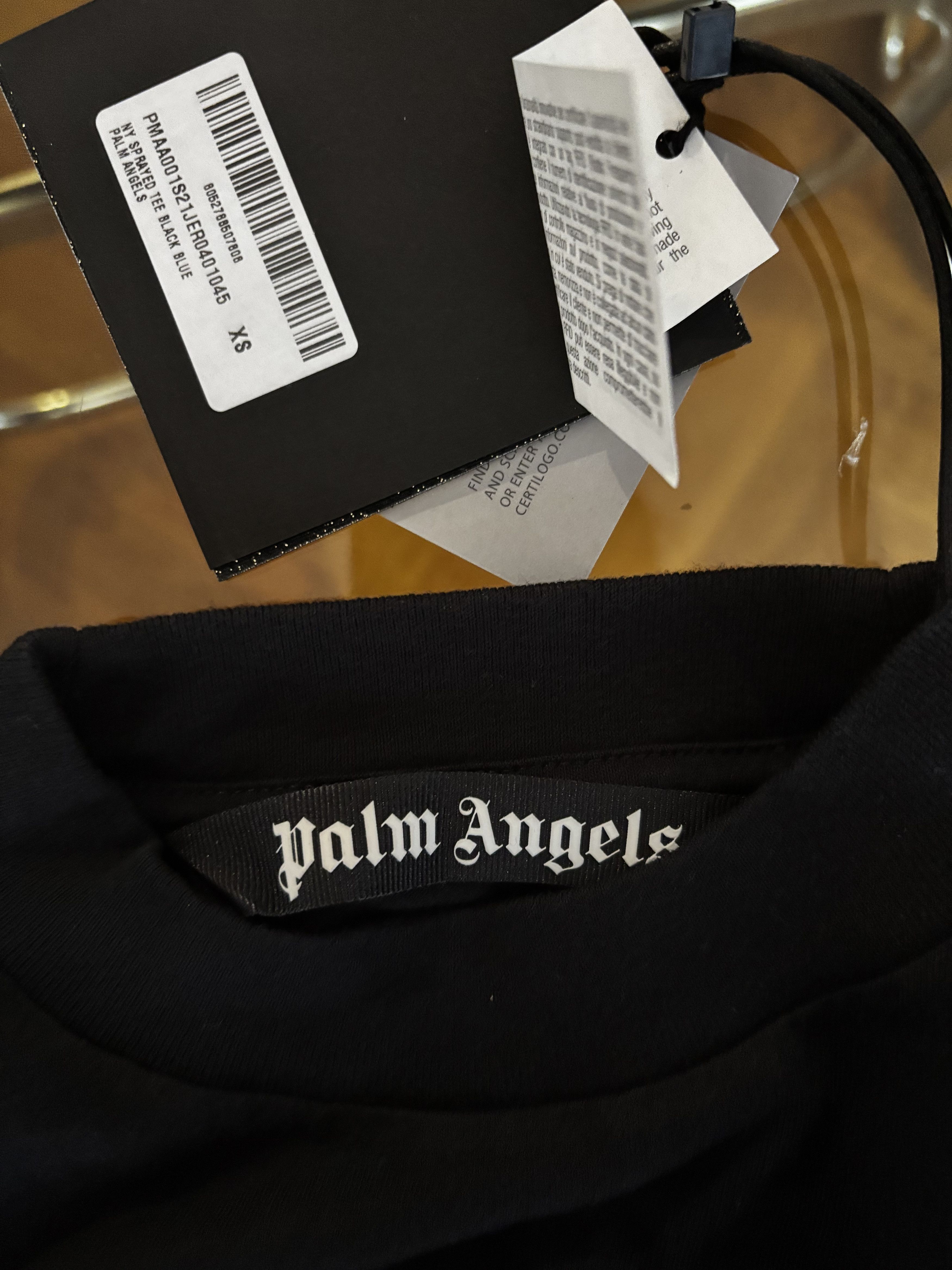 Palm Angels Palm Angels Sprayed New York 2021 T-Shirt XS Brand New With Size US XS / EU 42 / 0 - 5 Thumbnail