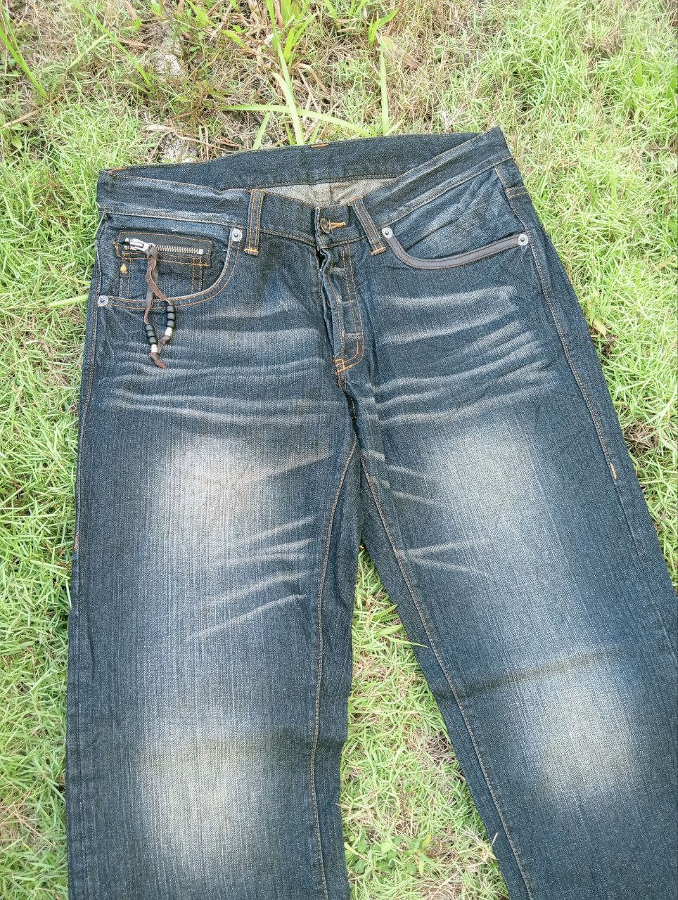 Japanese Brand JAPANESE 291295=HOMME ZIPPER DISTRESSED JEANS Size US 34 / EU 50 - 4 Thumbnail