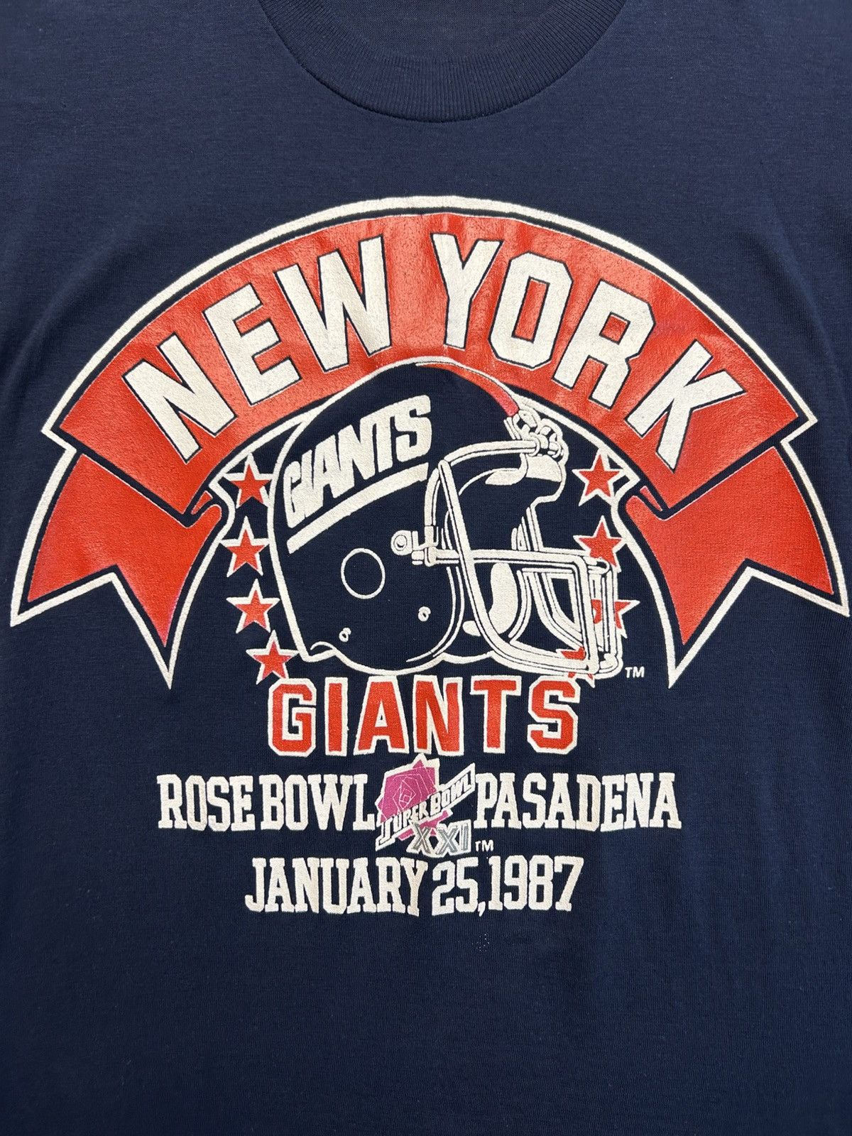 Logo 7 1987 Giants Rosebowl Pasadena Tee Size US M / EU 48-50 / 2 - 10 Thumbnail