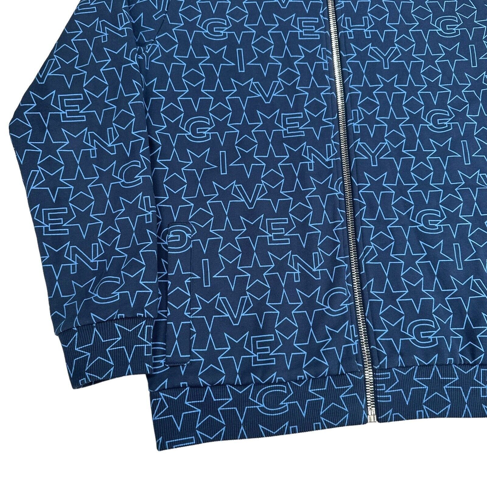 Givenchy Givenchy Size S Jacket Oversized Blue/Navy Stars Logo Hood Size US S / EU 44-46 / 1 - 10 Thumbnail