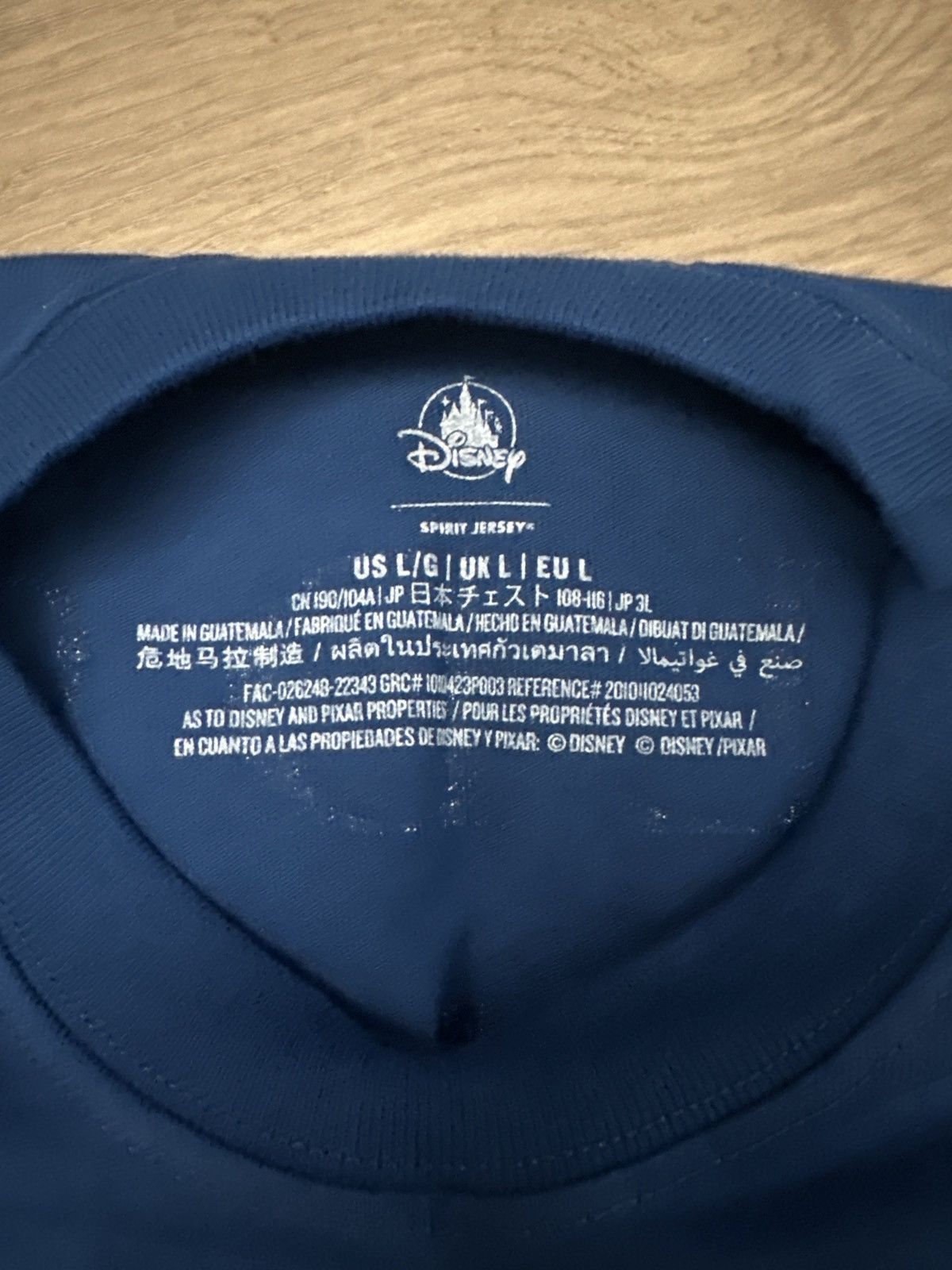 Disney Disneyland Paris World of Pixar Spirit Jersey Size US L / EU 52-54 / 3 - 8 Thumbnail