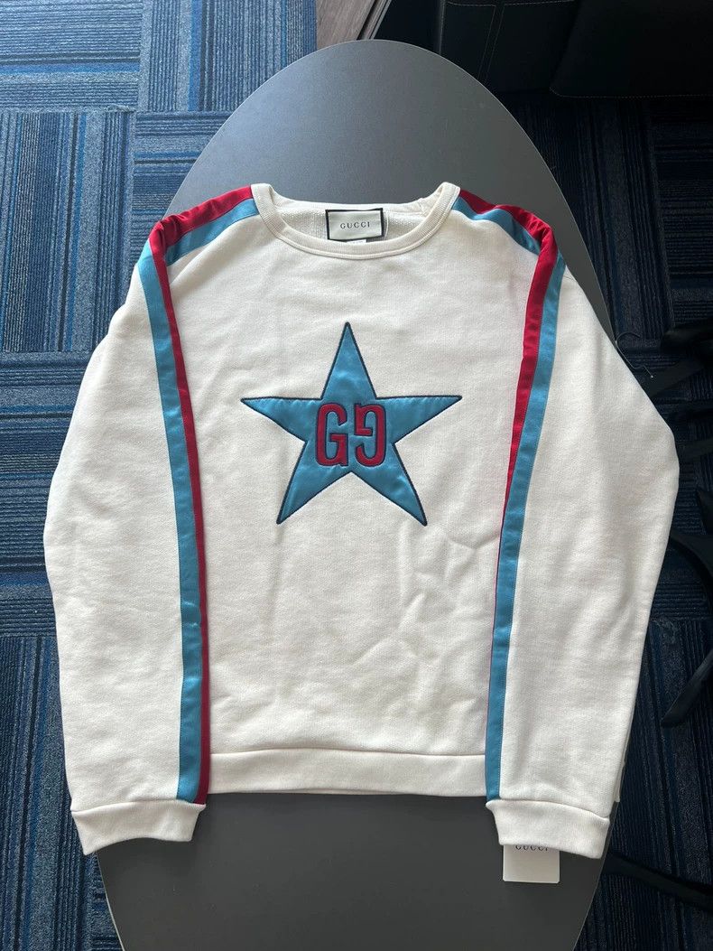 Gucci Gucci Pentagon double G Logo round-neck sweatshirt 2504-Nex Size US S / EU 44-46 / 1 - 1 Thumbnail