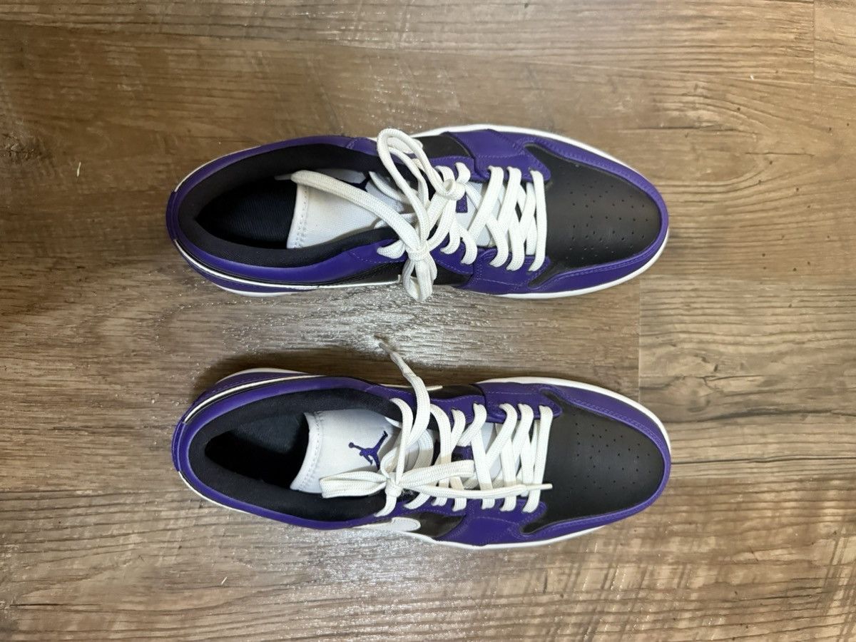 Jordan Brand Jordan 1 Low Court Purple Black Size US 11 / EU 44 - 6 Thumbnail