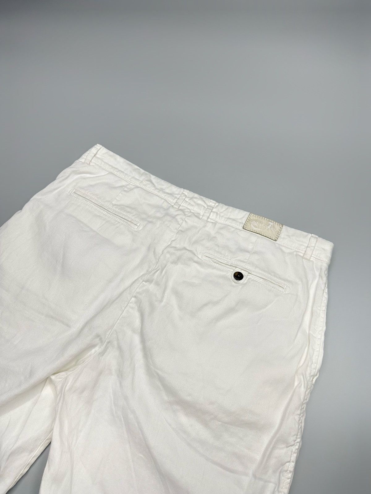 Jacob Cohen Jacob Cohen Luxury Linen Short White Size US 34 / EU 50 - 5 Thumbnail