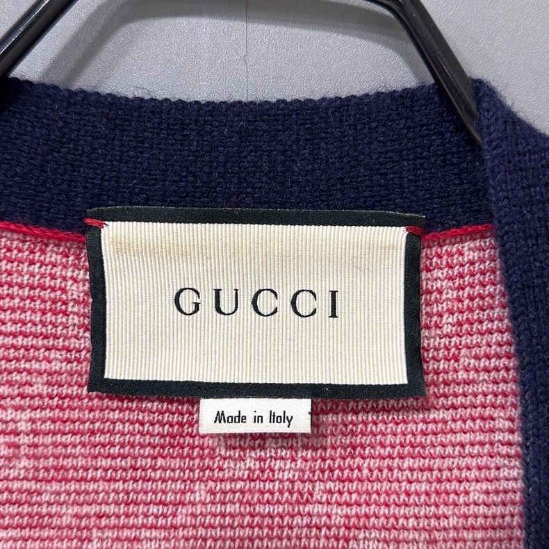 Gucci Gucci Red full-print cardigan jacket Size US XS / EU 42 / 0 - 5 Thumbnail