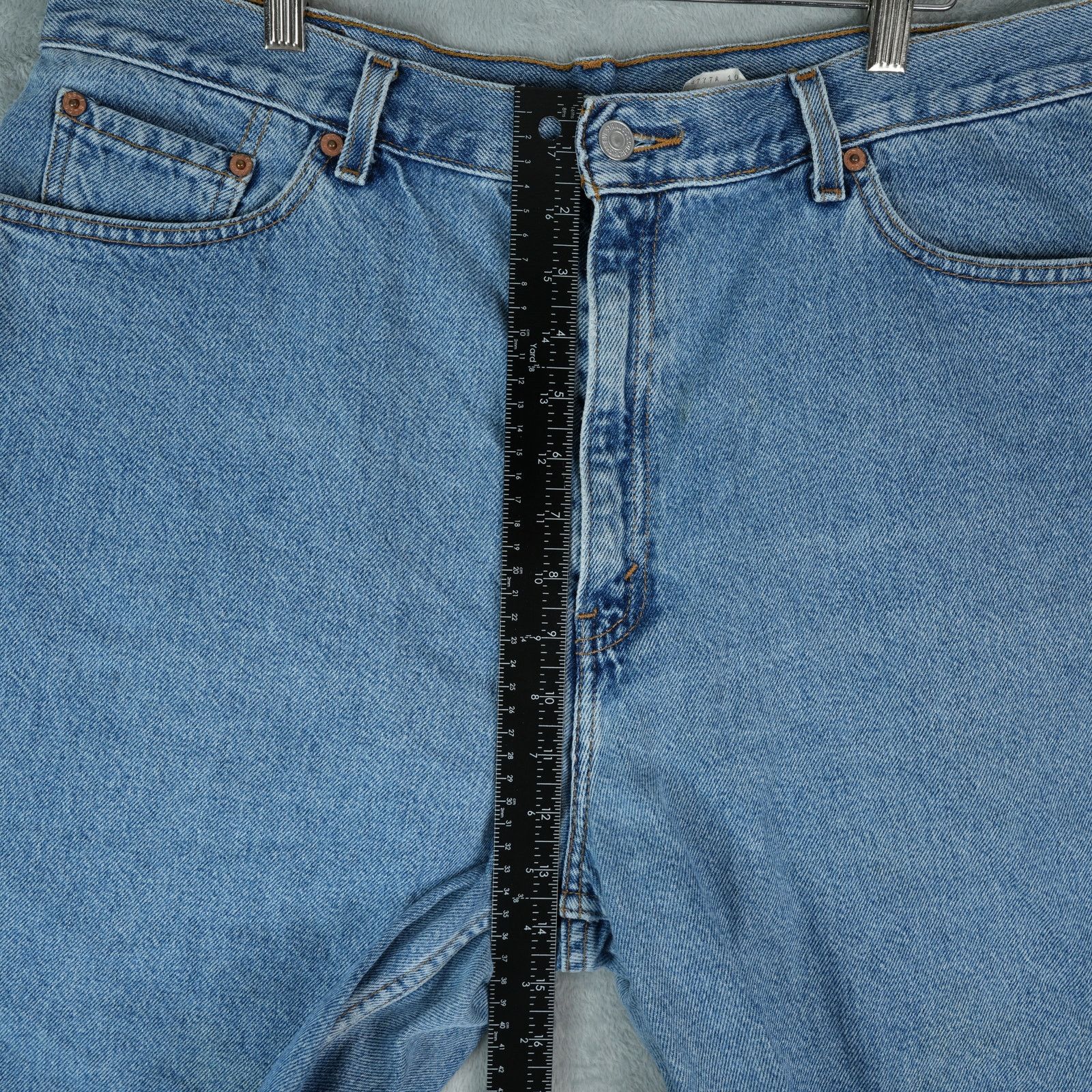 Levi's Vintage Levis 977 Jean Shorts Womens 18W 8" Inseam Jorts Mom Size 35" - 7 Thumbnail