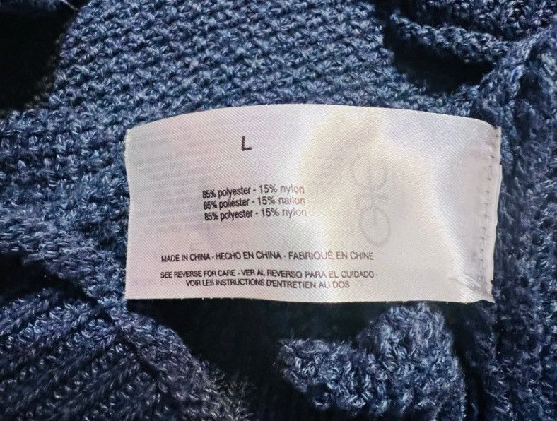Jessica Simpson Jessica Simpson Rolled Mock Neck Sweater Dark Blue – Size L Size L / US 10 / IT 46 - 5 Thumbnail