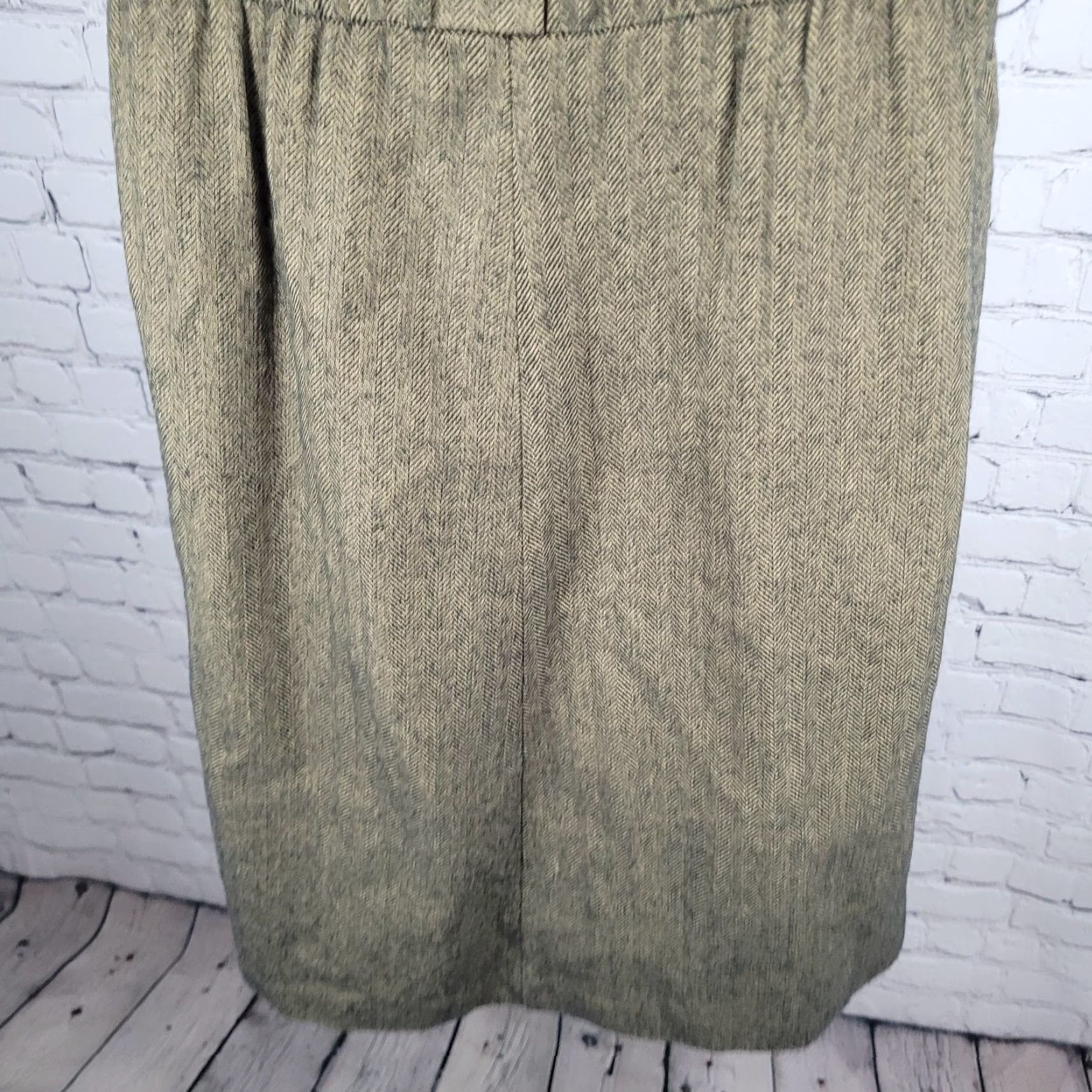 Vintage VINTAGE Soda Blu Brown Wool Blend Herringbone Sleeveless Lined Dress Medium Classic Womens Size M / US 6-8 / IT 42-44 - 7 Thumbnail