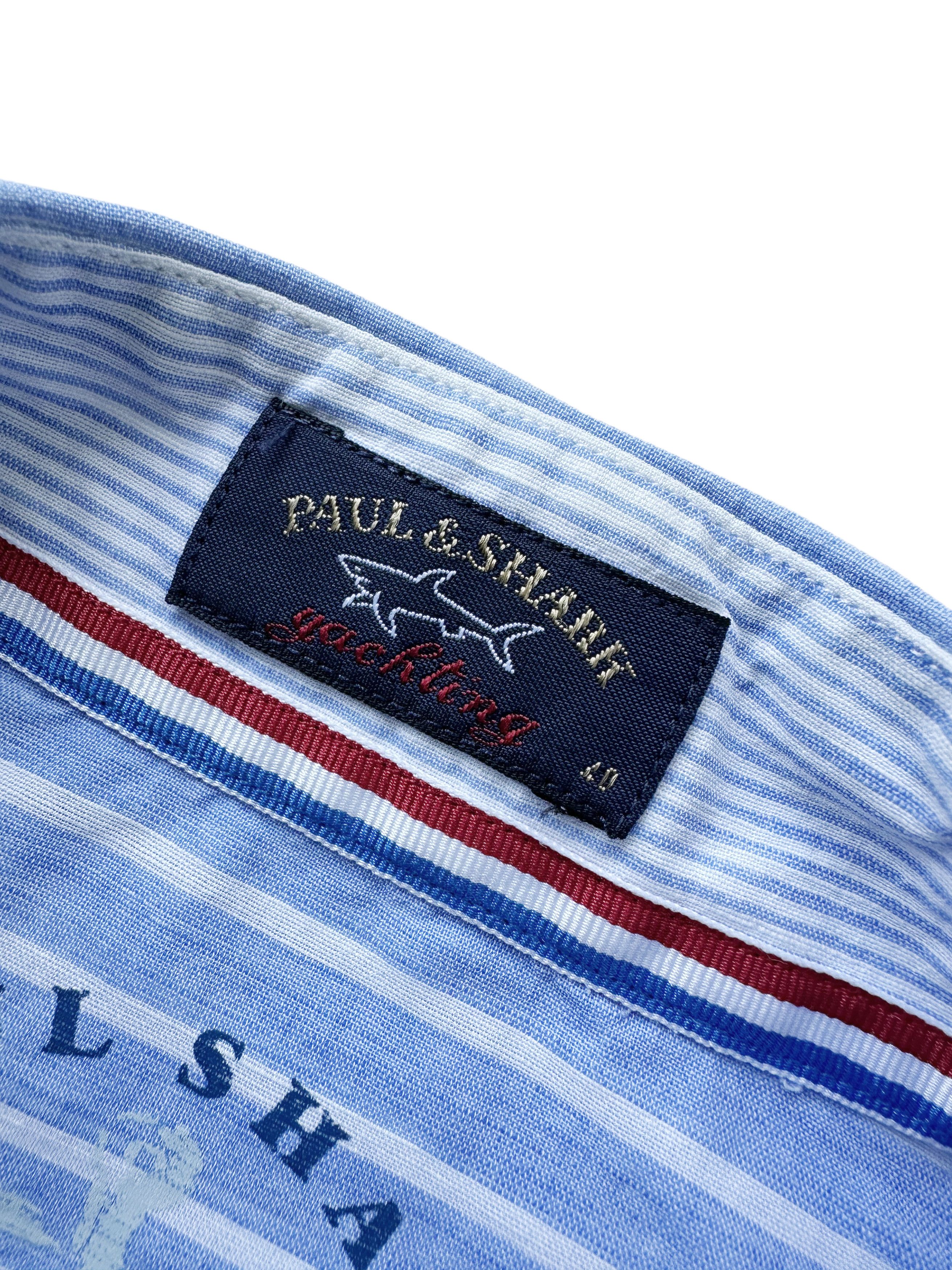 Paul & Shark Paul & Shark blue striped shirt Size US M / EU 48-50 / 2 - 3 Thumbnail