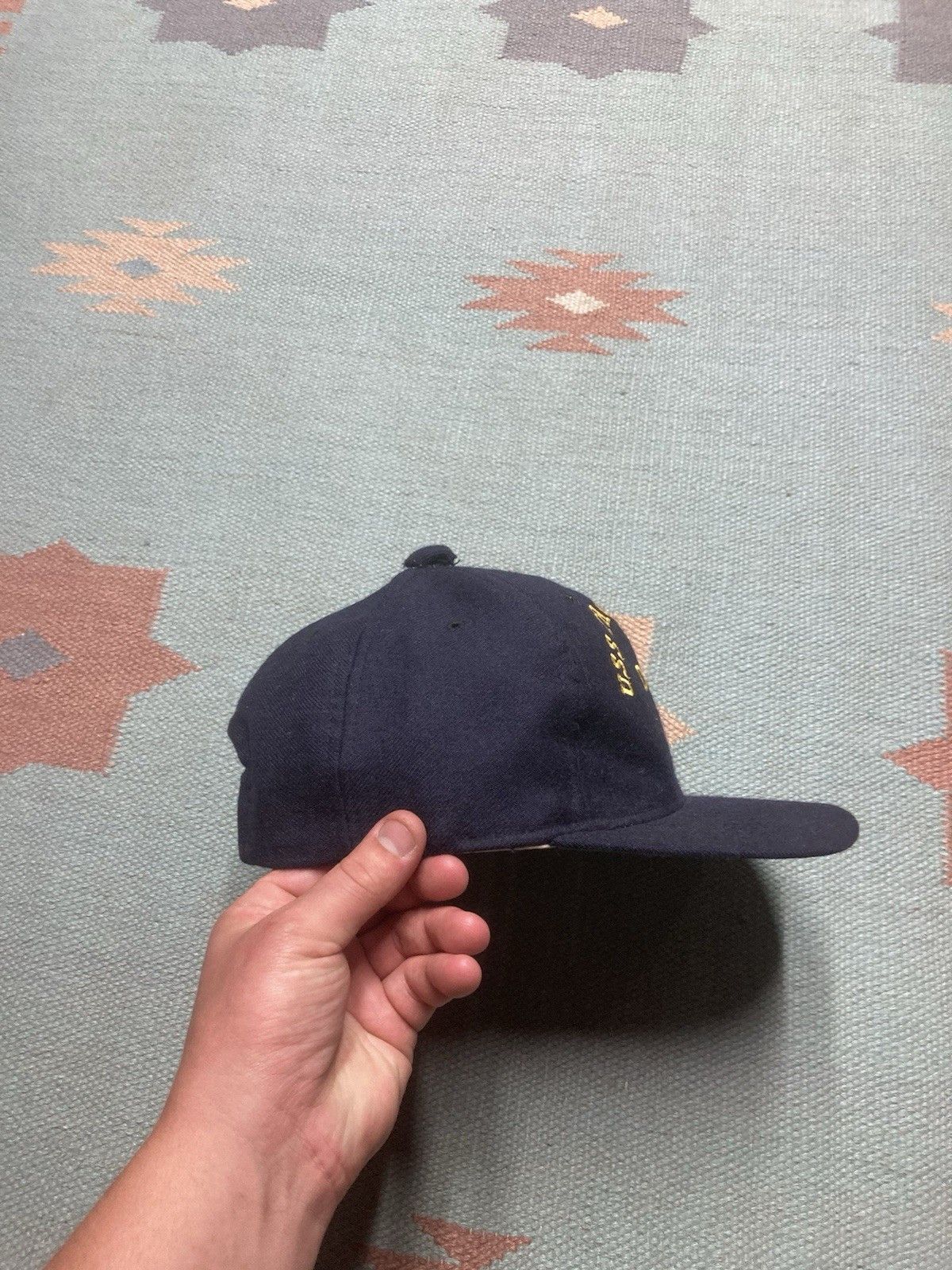 Vintage Vtg SnapBack hat wool USS Thornhill DE 195 US navy military Size ONE SIZE - 9 Thumbnail
