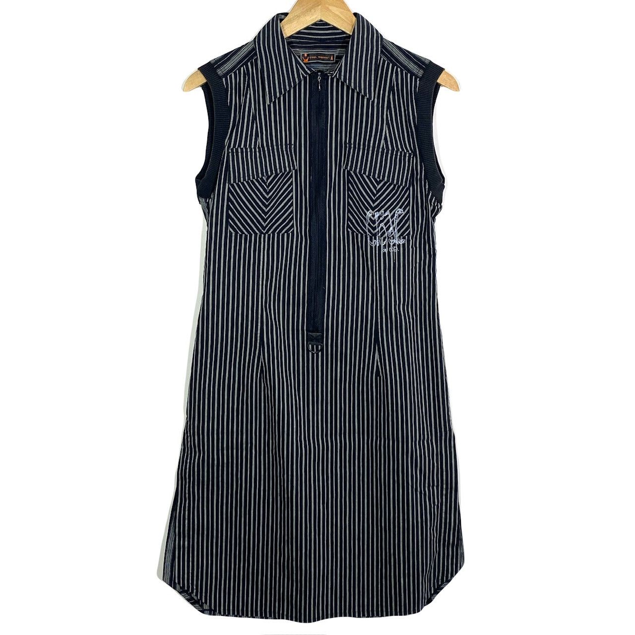 Cop Copine Robe Rayures Streetwear Cyber y2k Vintage 2000’s Cop Copine Size L / US 10 / IT 46 - 1 Thumbnail