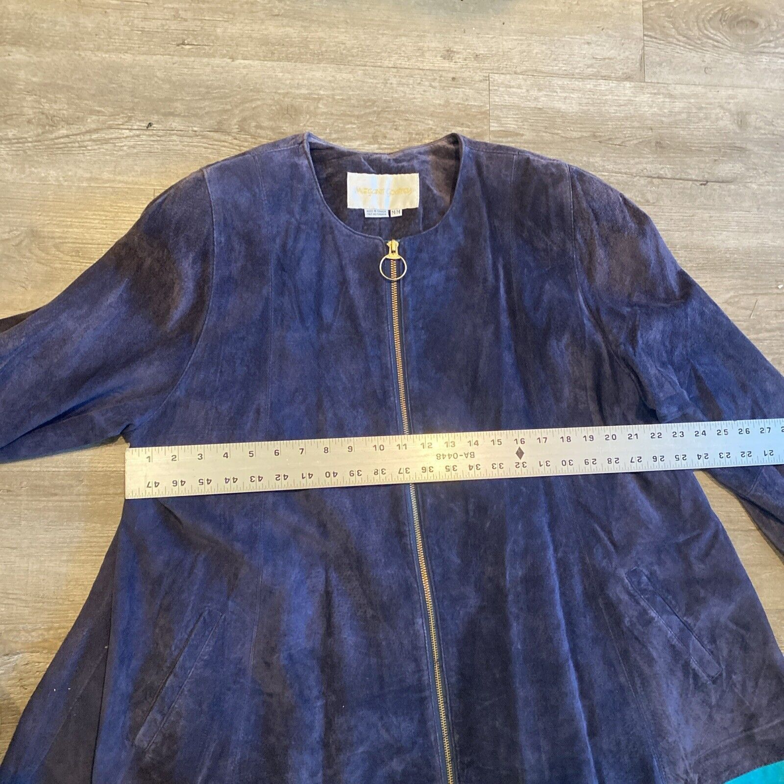 Margaret Howell Margaret Godfrey Women Suede Jacket Size L Purple Size L / US 10 / IT 46 - 7 Thumbnail