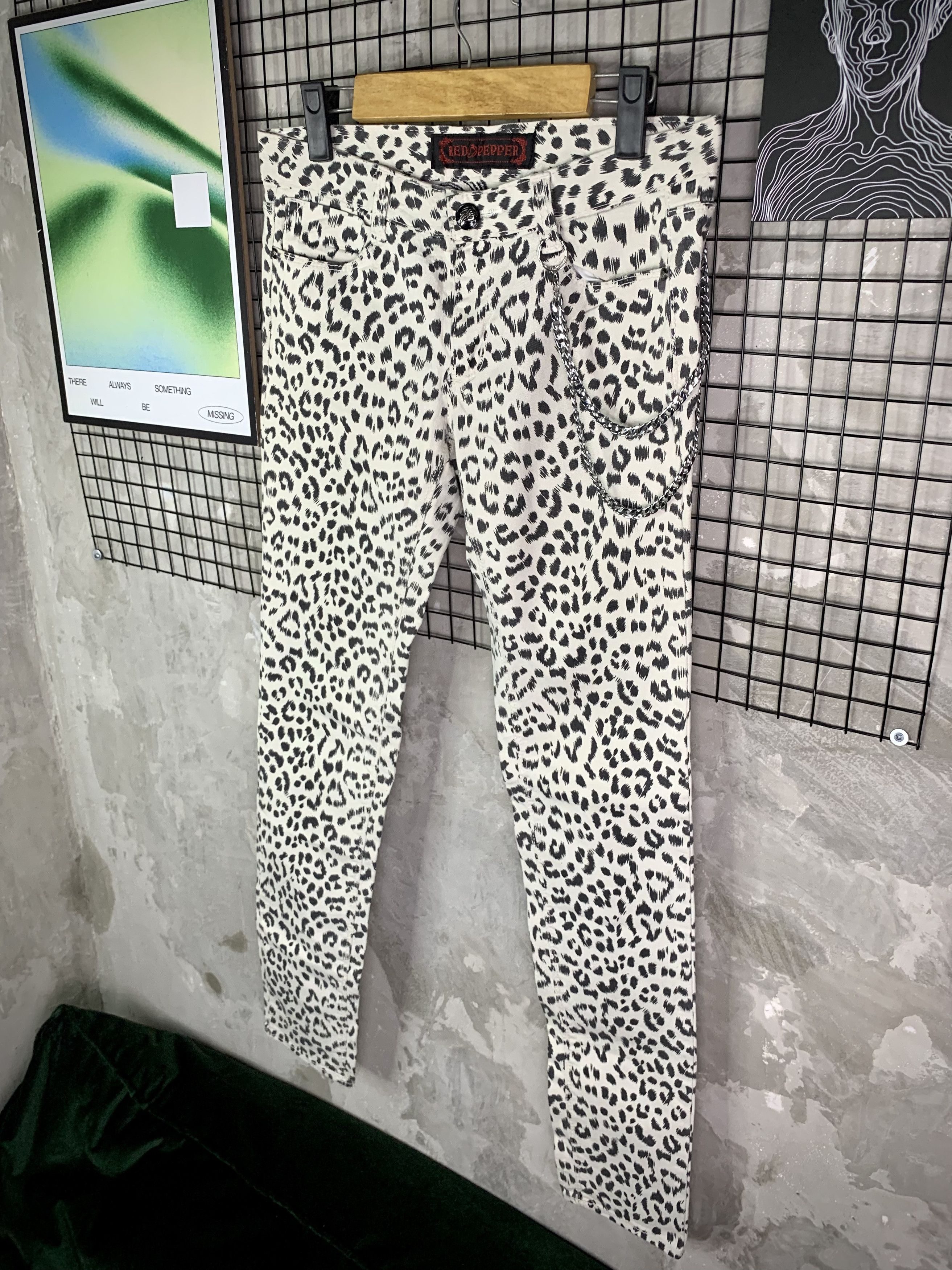 Japanese Brand Red Pepper Leopard Print Punk Grunge Pants Size US 28 / EU 44 - 2 Thumbnail